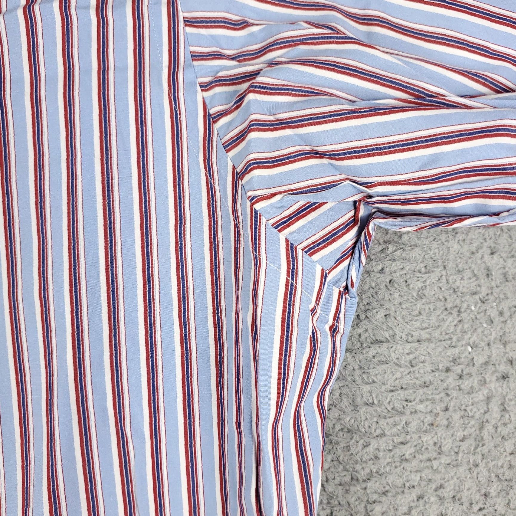 Ralph Lauren Ralph Lauren Shirt Men XL Blue Red Striped Pony Button-Up Collared Long Sleeve Casual Classic American Preppy Mens XL Blue Striped Polo Shirt? Size US XL / EU 56 / 4 - 5 Thumbnail