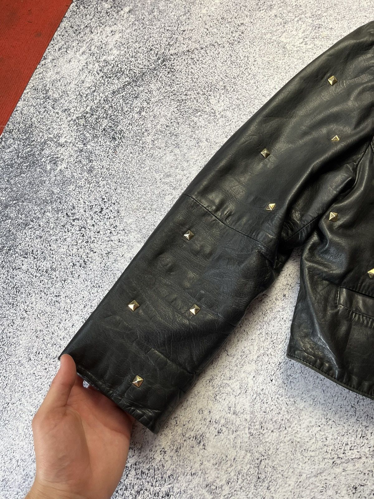 Vintage Crazy True Vintage Cycle Rider Leather Jacket Biker Rare Size S / US 4 / IT 40 - 6 Thumbnail