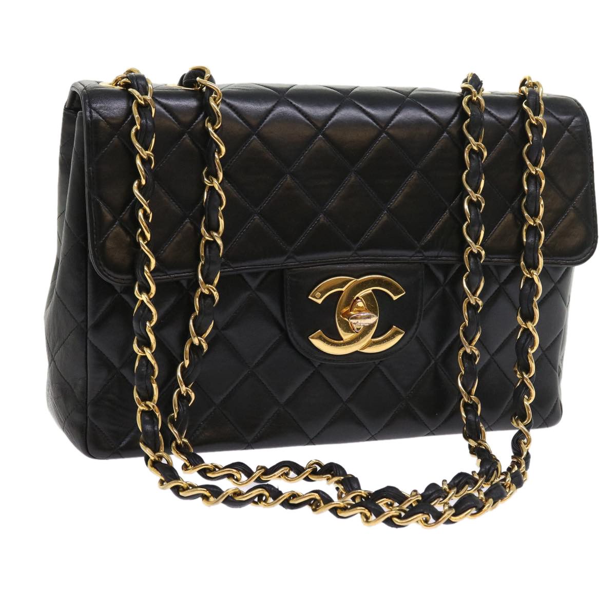 Chanel Black Leather Shoulder Bag (Pre-Owned) Size ONE SIZE - 1 Thumbnail