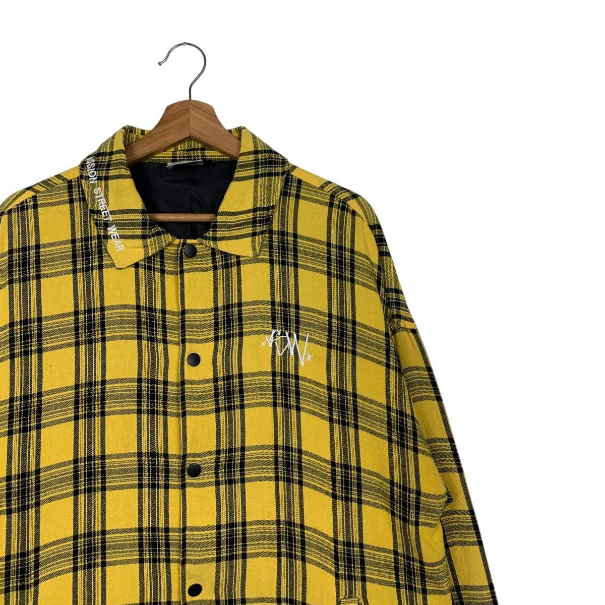 Vision Streetwear VISION STREETWEAR Big Logo Yellow Checked Jacket #1574-C70 Size US M / EU 48-50 / 2 - 7 Thumbnail