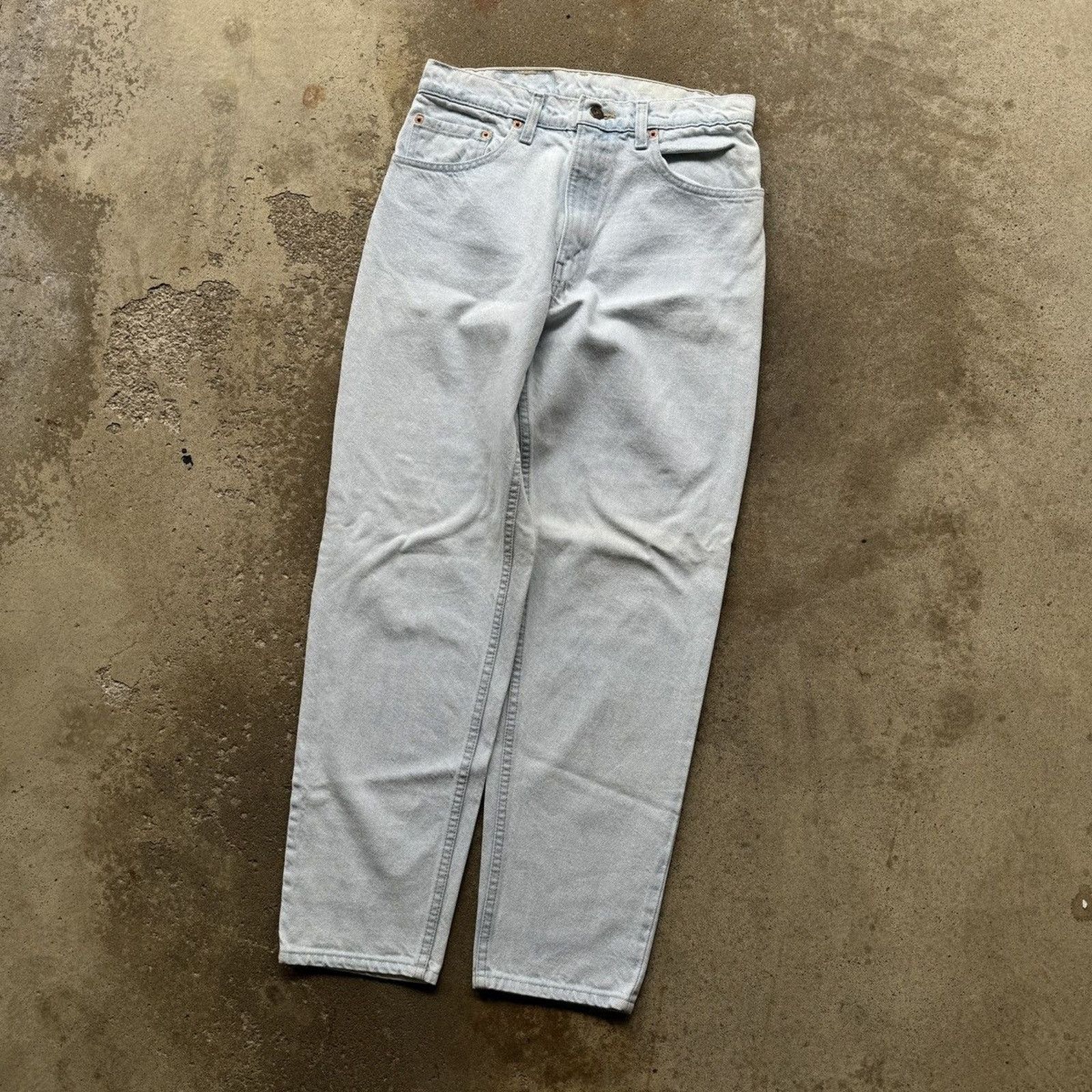 Levi's VINTAGE 90s LEVI'S 550 LIGHT WASH FADED DENIM JEANS 29 Size US 29 - 3 Thumbnail