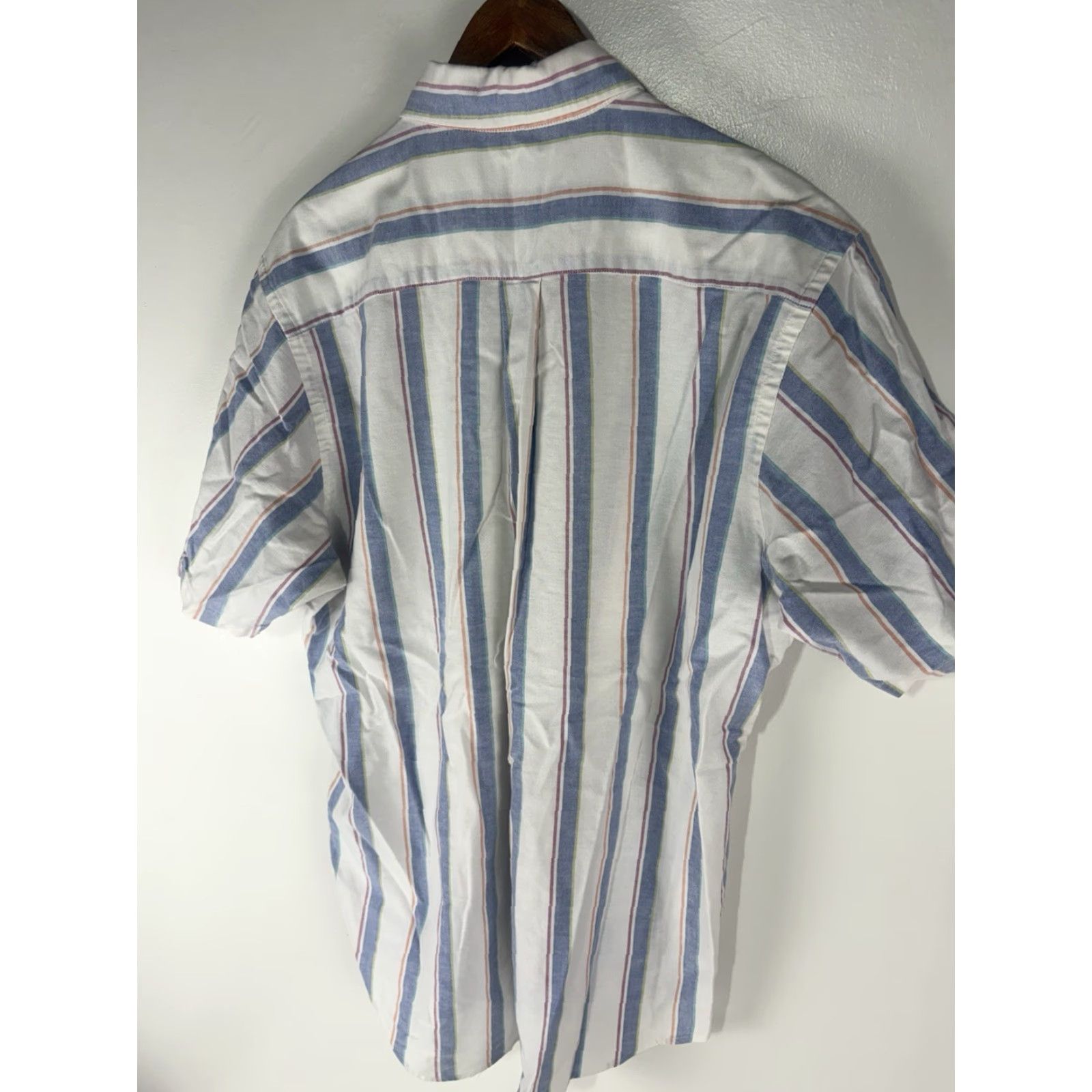 Ralph Lauren VINTAGE Ralph Lauren Chaps Men’s Button-Up Shirt L Cotton Striped 90s USA Retro Short Sleeve Size US L / EU 52-54 / 3 - 4 Thumbnail