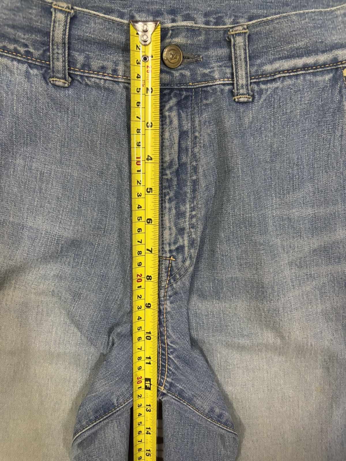 45rpm Vintage Japanese Brand 45rpm Blue Wash Baggy Jeans Size US 29 - 16 Thumbnail