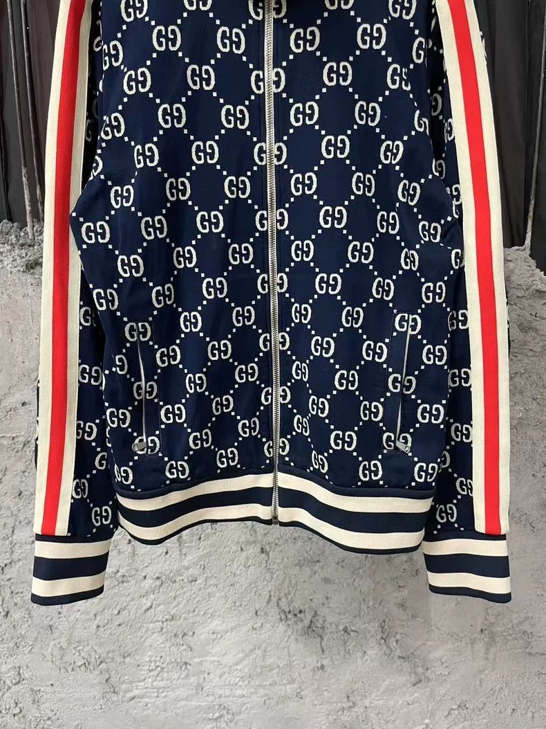 Gucci Gucci Full Logo Jacket in Navy Blue-2506 Size US M / EU 48-50 / 2 - 4 Thumbnail