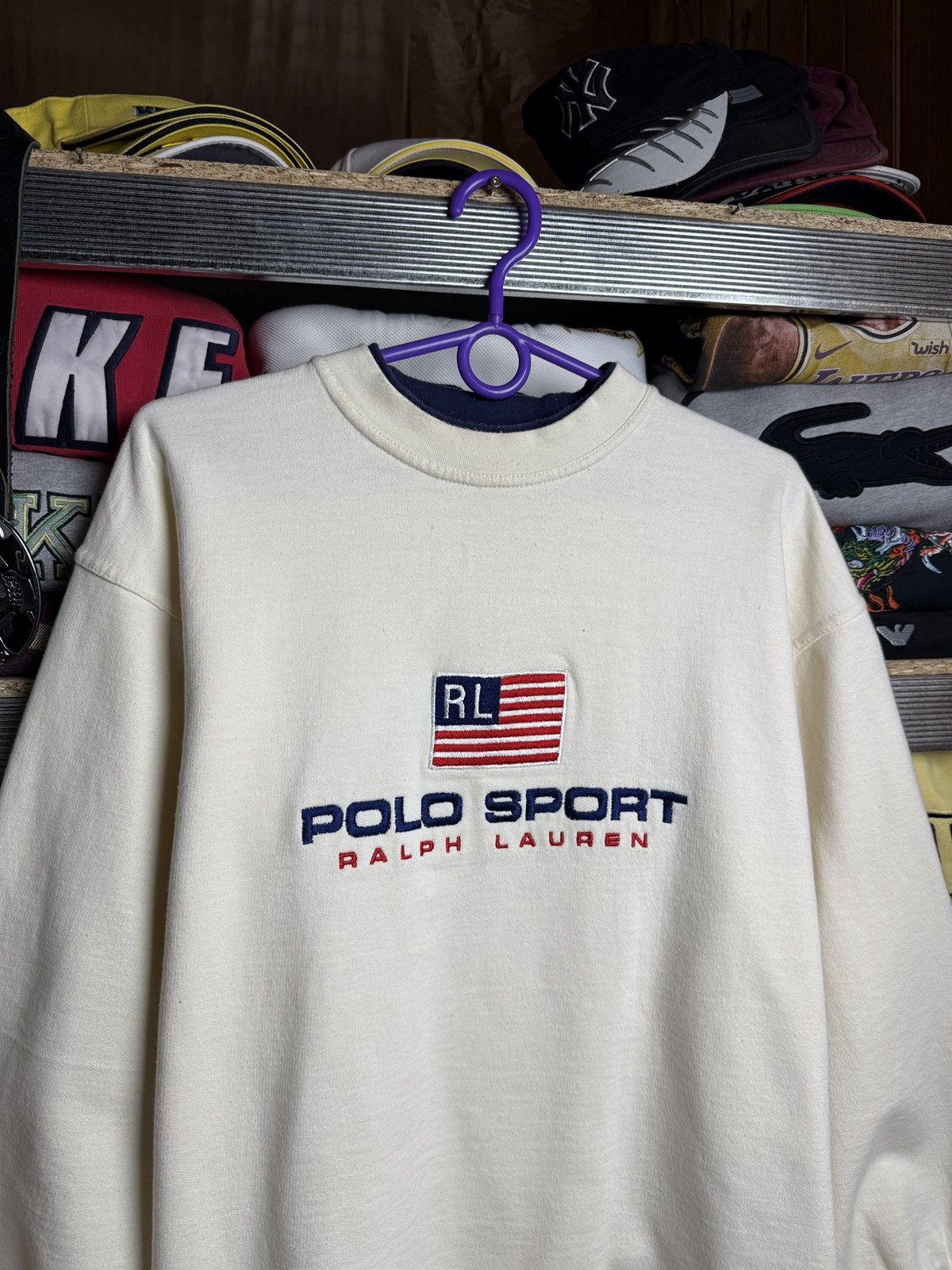 Vintage Vintage Bootleg Polo Ralph Lauren Sweatshirt Size US L / EU 52-54 / 3 - 3 Thumbnail