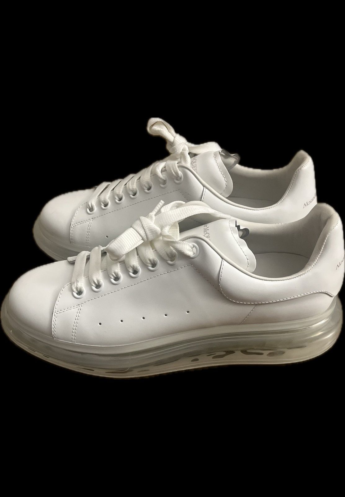 Alexander McQueen Alexander McQueen Oversized Sneakers White Clear Sole EU 43 Size US 10 / EU 43 - 2 Thumbnail