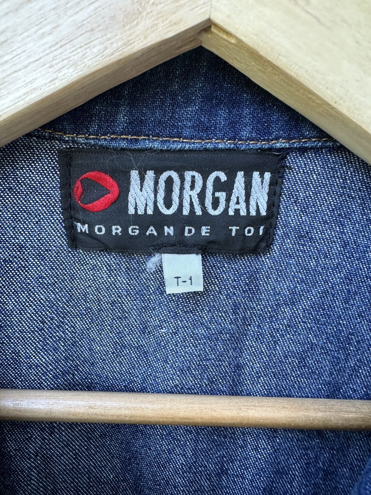 Morgan De Toi Vintage 2000s Morgan denim trench coat Size M / US 6-8 / IT 42-44 - 4 Thumbnail