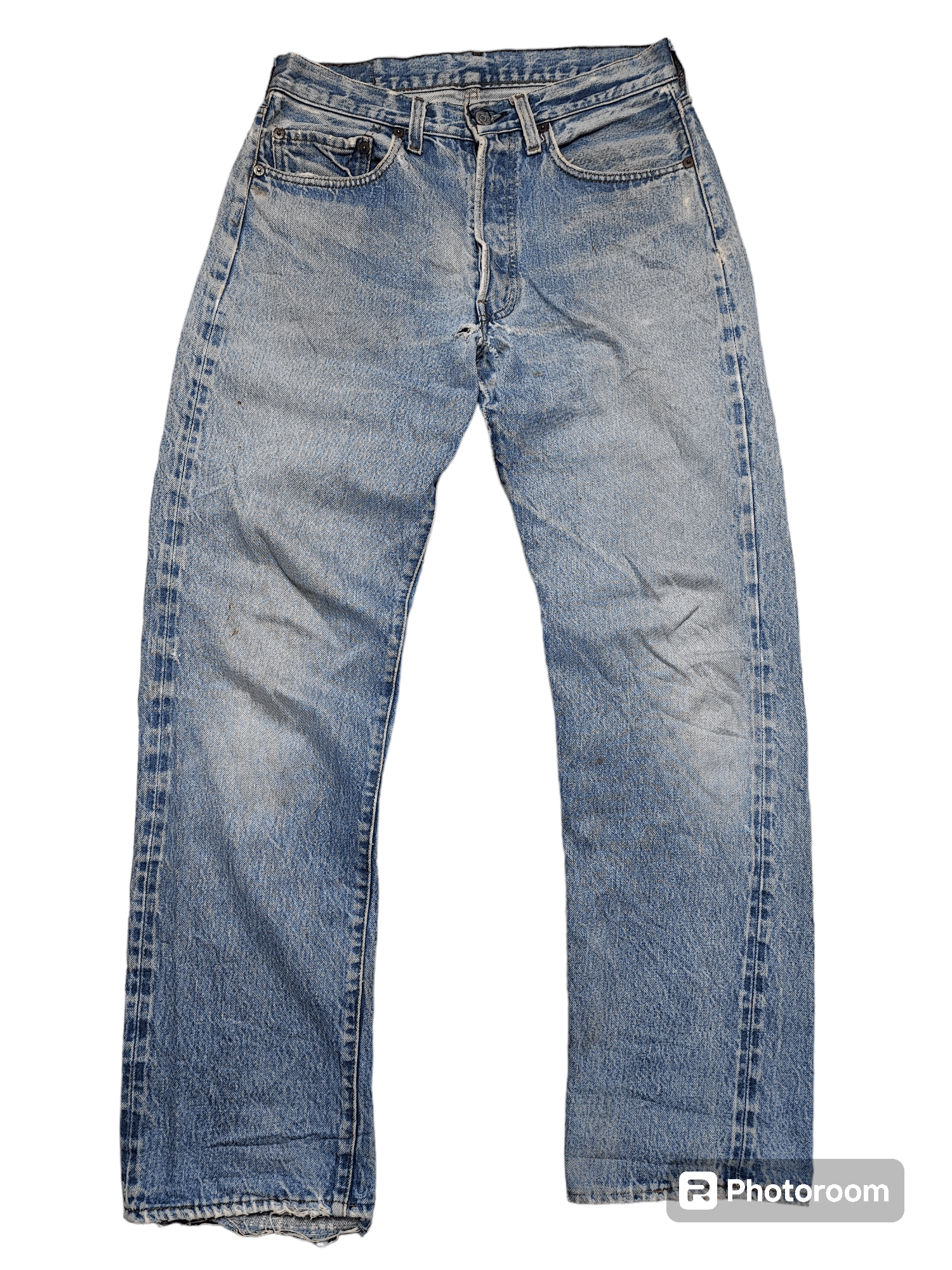 image of 80's Levis 501 Selvedge Denim 524 Single R in Blue, Men's (Size 30)