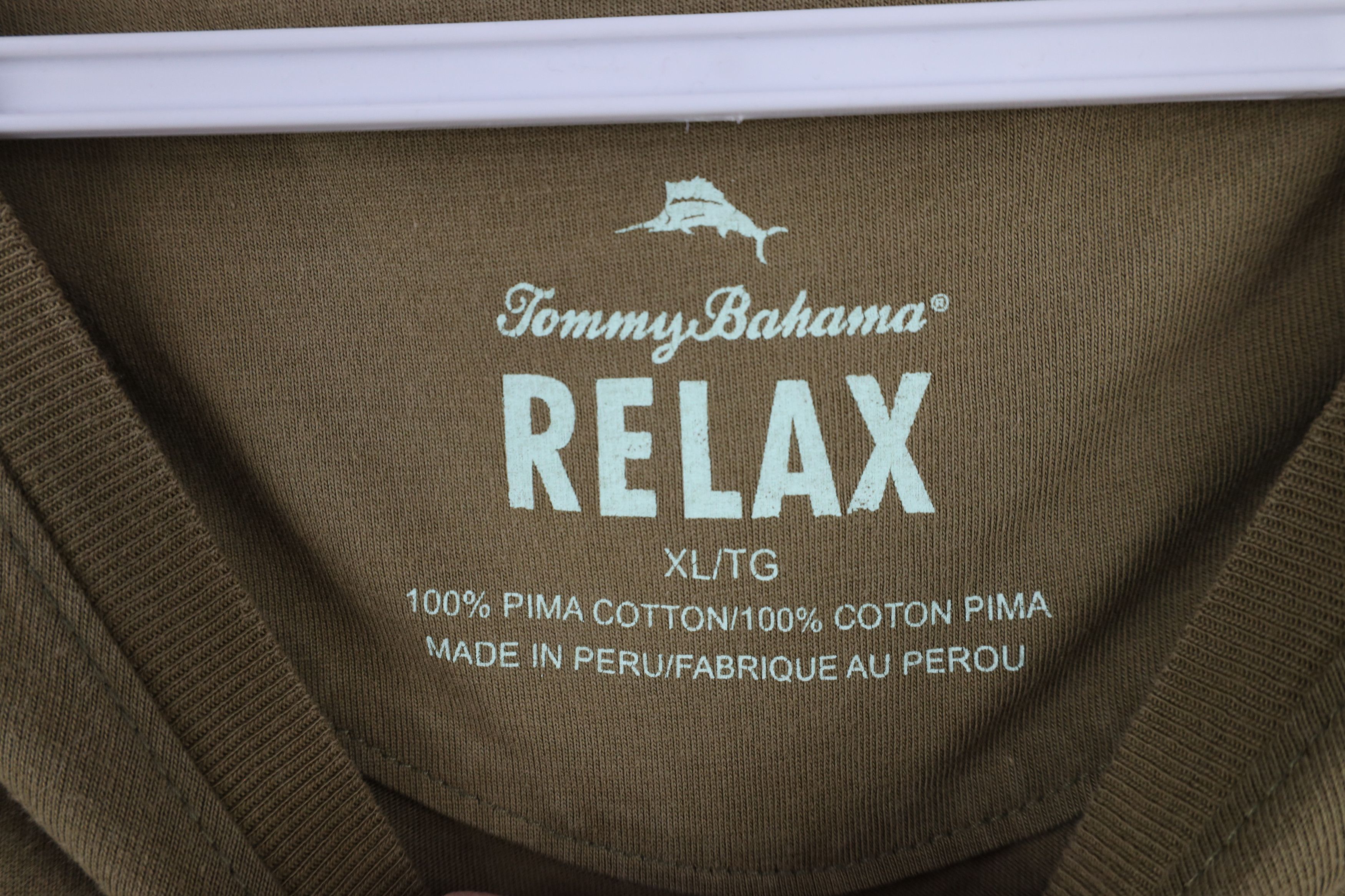 Tommy Bahama × Vintage Tommy Bahama Relax Logo Long Sleeve Pocket T-Shirt Olive Size US XL / EU 56 / 4 - 8 Thumbnail
