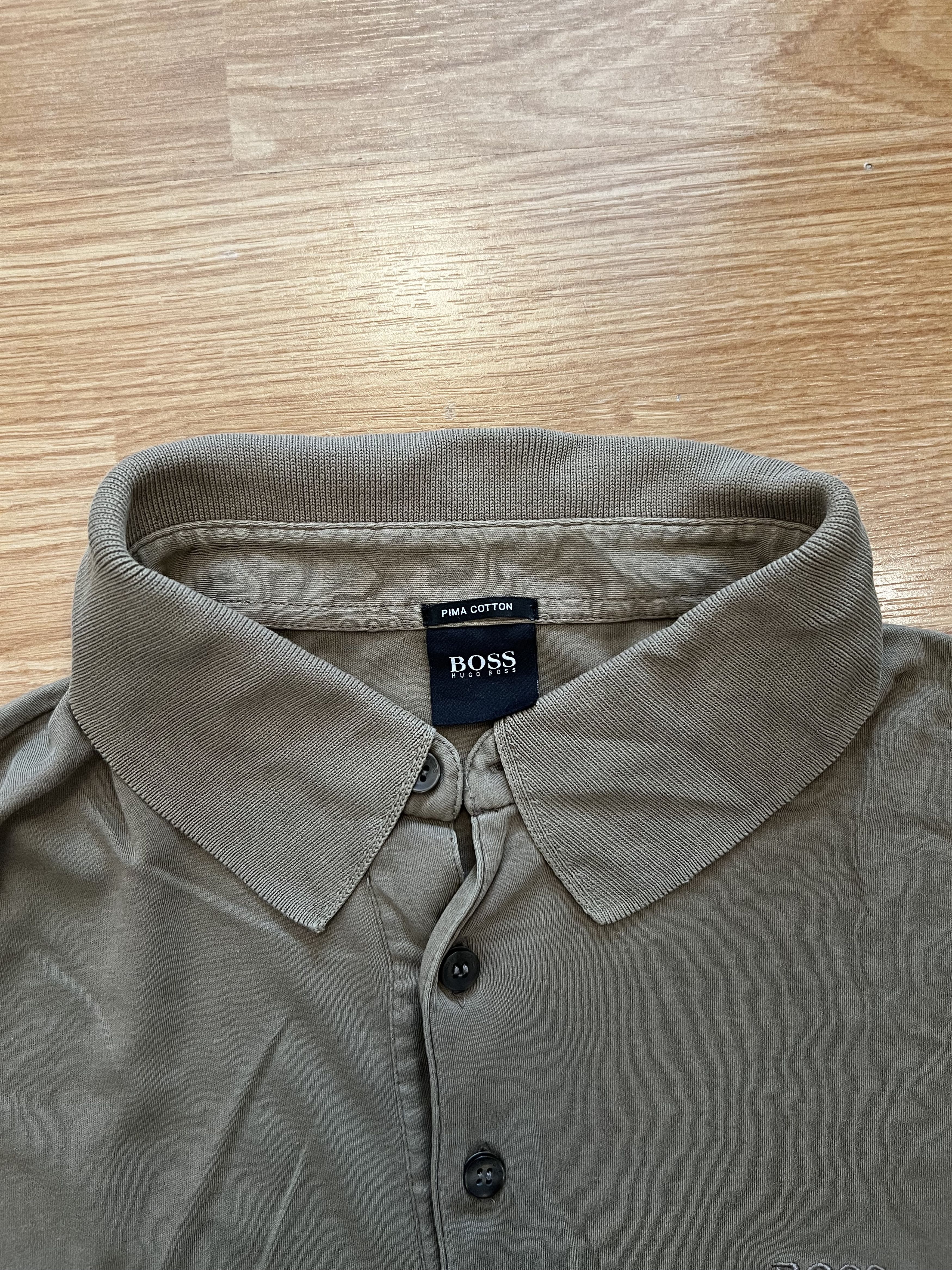 Hugo Boss Hugo Boss Longsleeve Khaki Brown Size US M / EU 48-50 / 2 - 4 Thumbnail