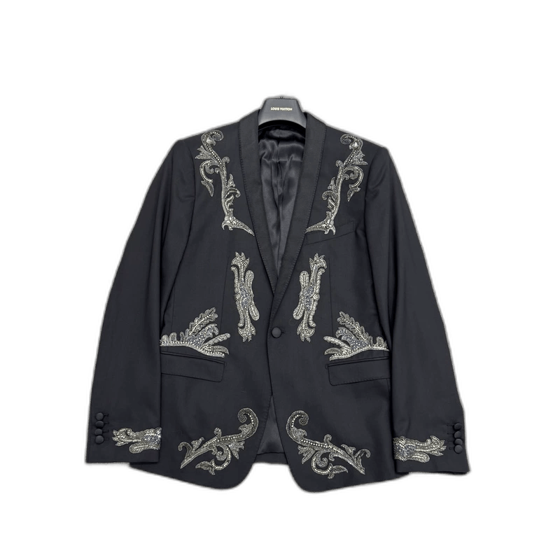 Dolce & Gabbana DG show heavy embroidery beaded blazer Size US L / EU 52-54 / 3 - 1 Thumbnail