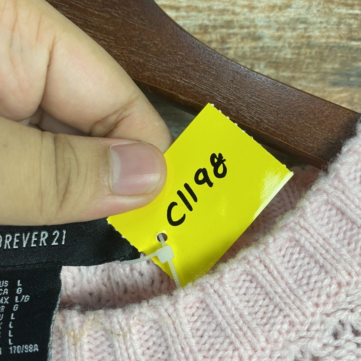 Vintage DL Forever 21 Pink vintage Knitwear #C1198 Size L / US 10 / IT 46 - 9 Thumbnail