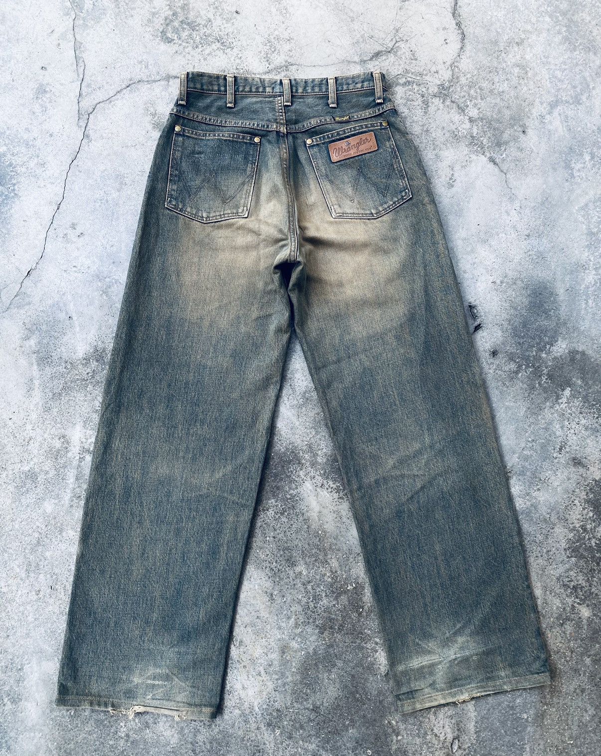 Wrangler Vintage wrangler Rusty Selvedge Distressed Denim Pants Size US 29 - 2 Thumbnail