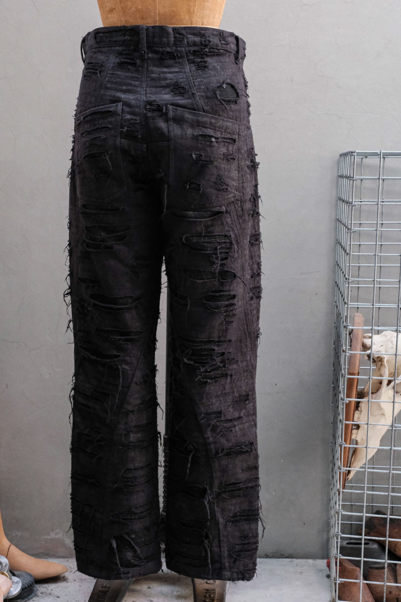 Professor.E Professor.E - E BORO JEANS 22FW-PE-TRL-02 Black Size US 31 - 4 Thumbnail