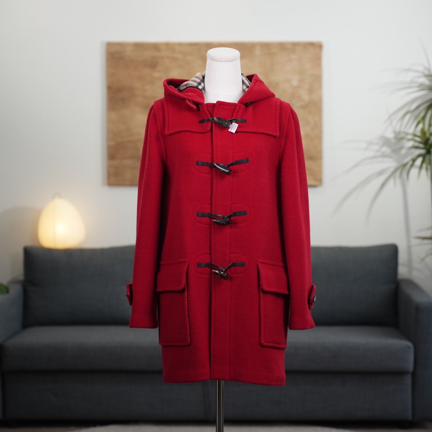 Burberry Burberry Wool Red Coat us_10 Women Size L / US 10 / IT 46 - 1 Thumbnail