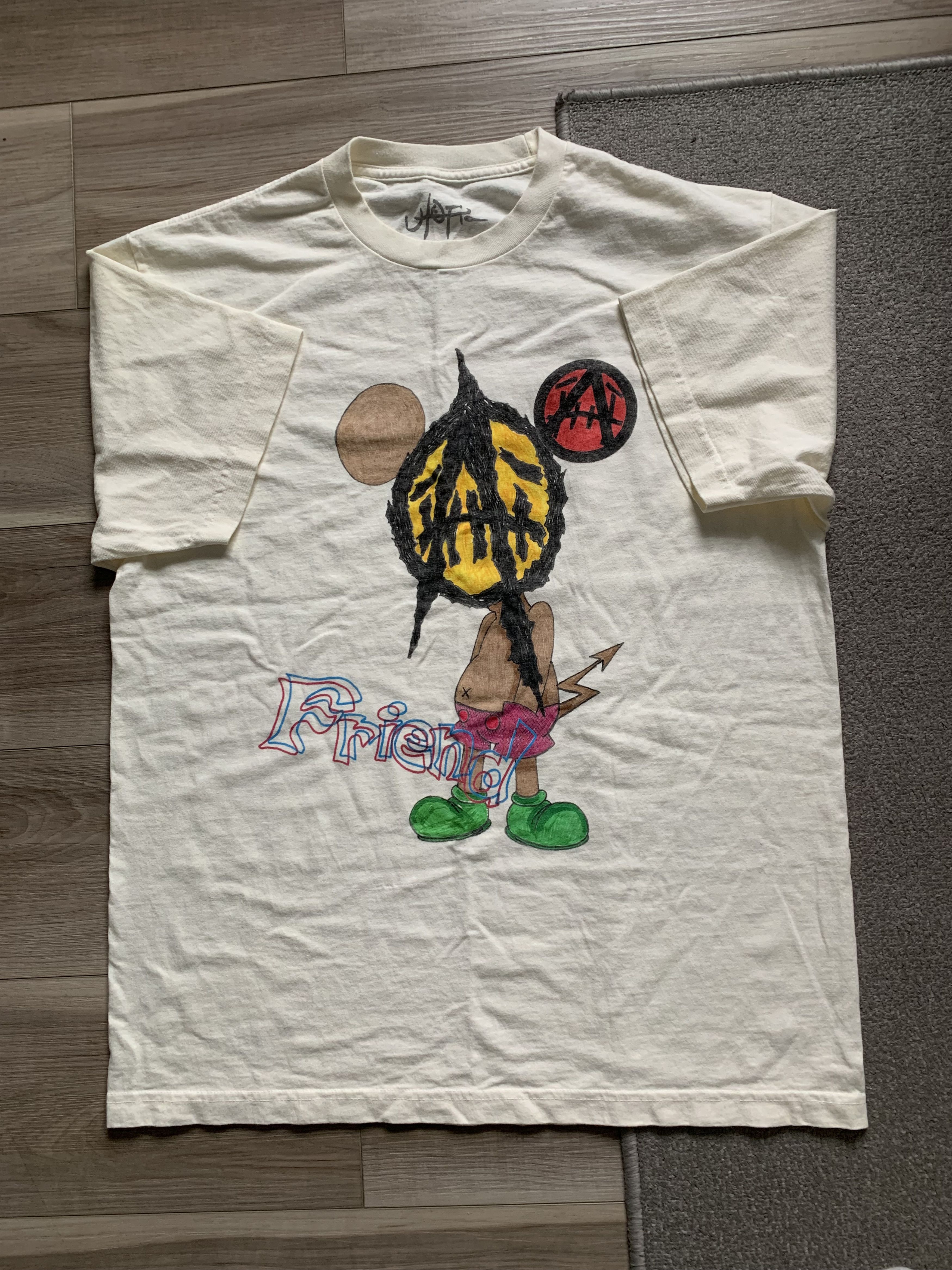 Travis  Scott UTOPIA×ST MICHAEL TEE 2A Travis Scott Utopia x St Michael 2A Tee White Men's - SS23 - US