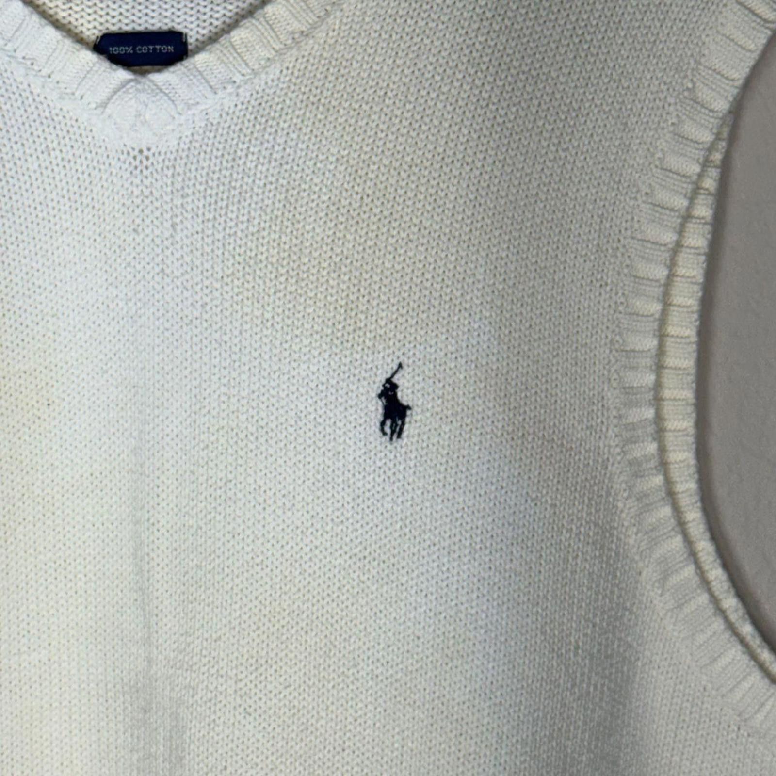 Lauren Ralph Lauren Ralph Lauren Vest Men's XL Cream 100% Cotton Size US XL / EU 56 / 4 - 4 Thumbnail