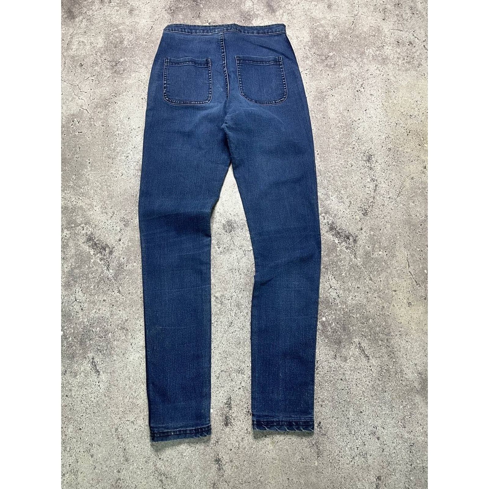 American Apparel Vintage American High Waist Skinny Jeans Dark Wash Size M Size 27" / US 4 / IT 40 - 6 Thumbnail