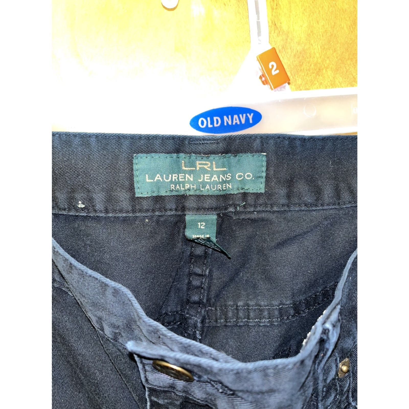Ralph Lauren Ralph Lauren Jeans Co Women's Capri Pants Crop Mid Calf Black Cotton Size 12 Casual Teenager Girls Size 34" / US 12 / IT 48 - 2 Thumbnail