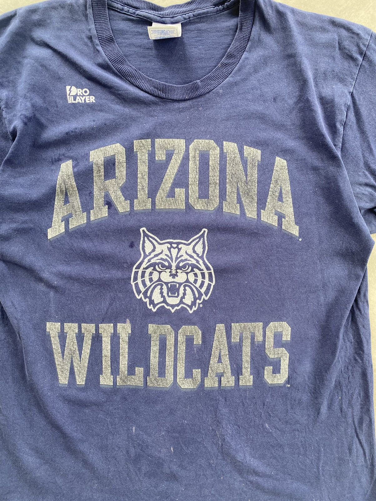 Pro Player × Vintage VINTAGE PRO PLAYER ARIZONA WILDCATS WELLWORN TEE Size US L / EU 52-54 / 3 - 2 Thumbnail