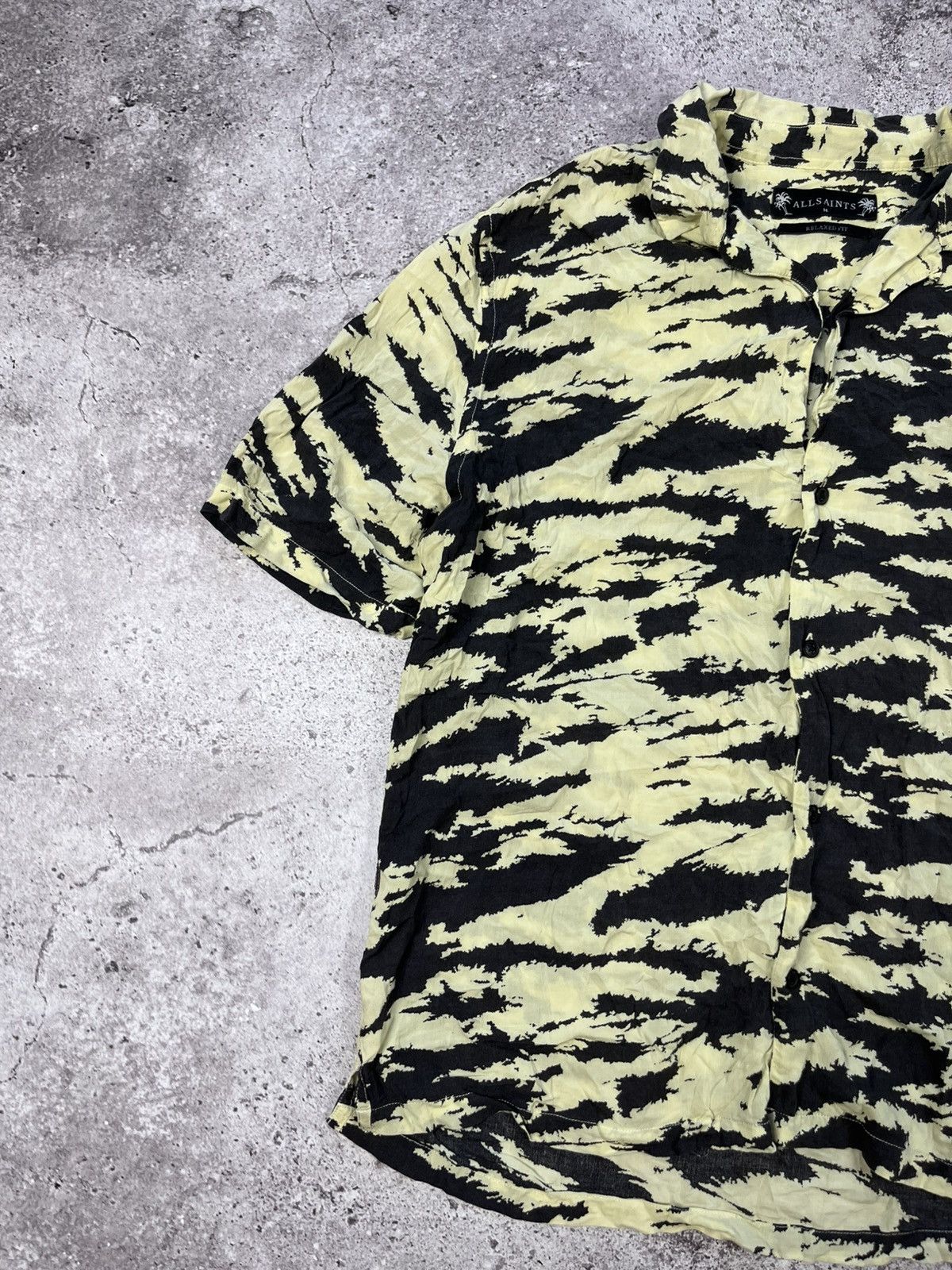Allsaints Allsainst Hawai Shirt Black Yellow Tiger Size M Mens Size US M / EU 48-50 / 2 - 2 Thumbnail