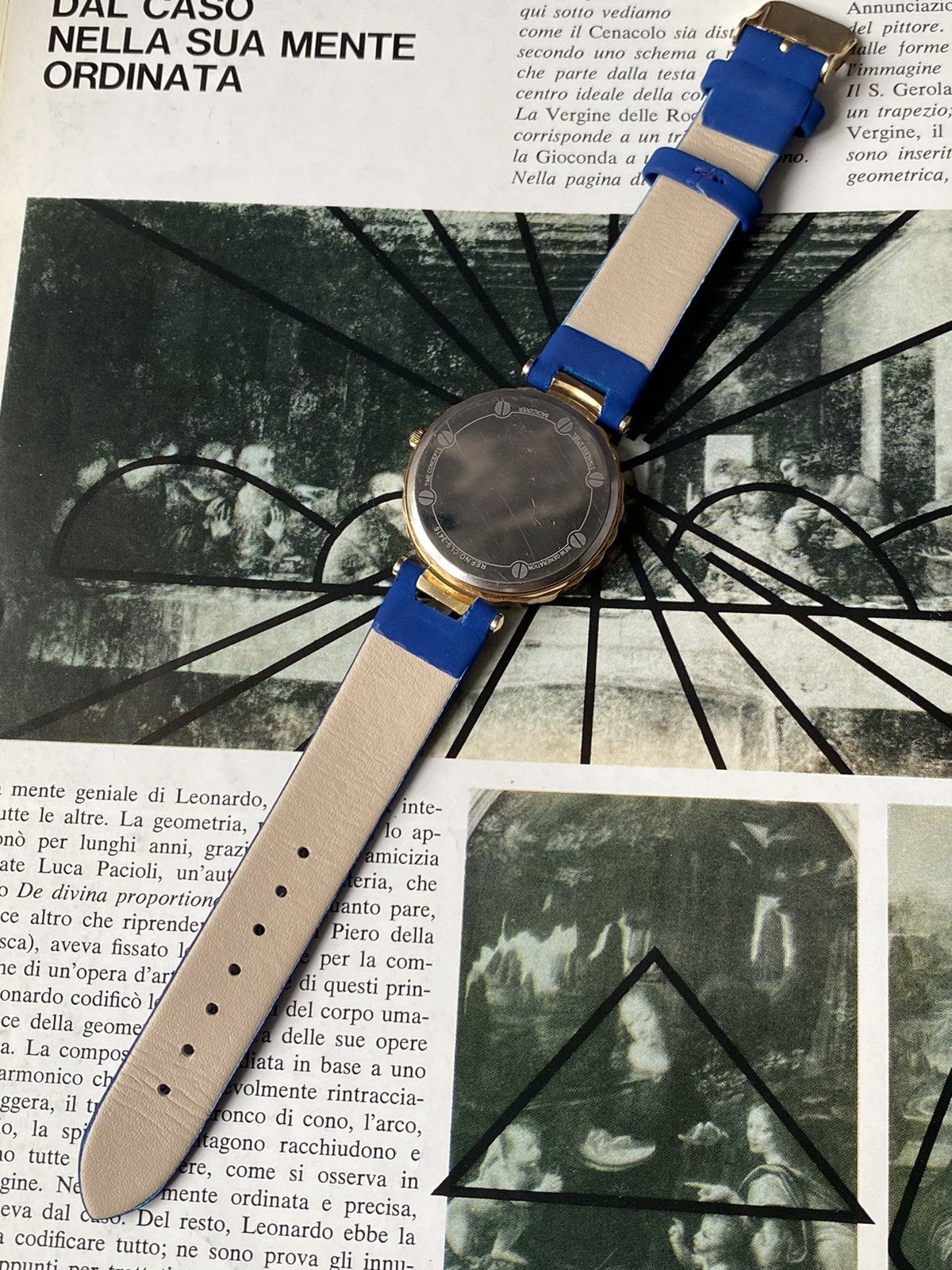 Japanese Brand × Jewelry × Vintage Vintage Coliseum Skeleton Watch Blue Strap Working Size ONE SIZE - 4 Thumbnail