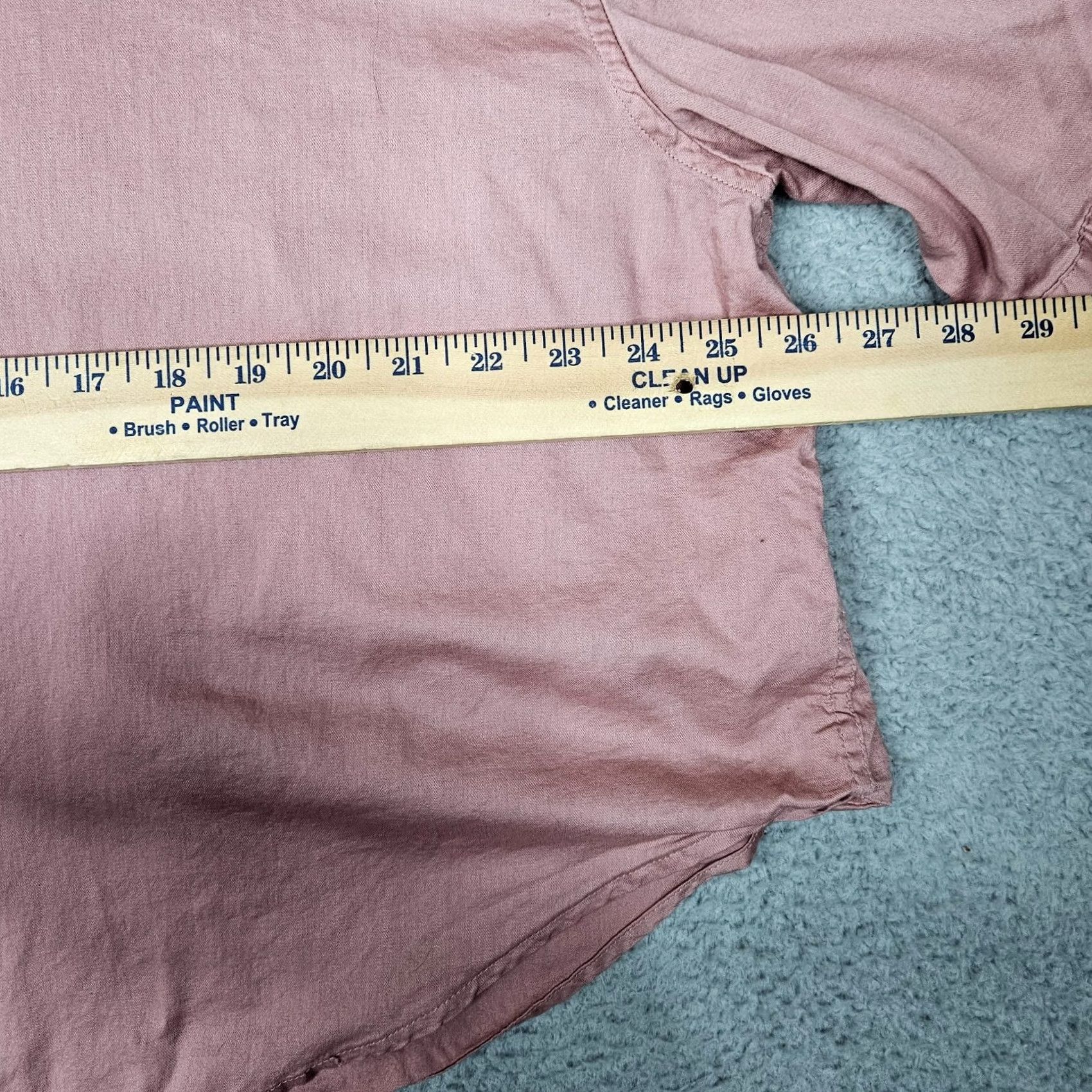 Athleta Athleta Button-Up Shirt Women’s Organic Cotton Light Pink Short Sleeve Size L Color Pink Regular Fit Casual Travel Shirt Womens L Size L / US 10 / IT 46 - 4 Thumbnail
