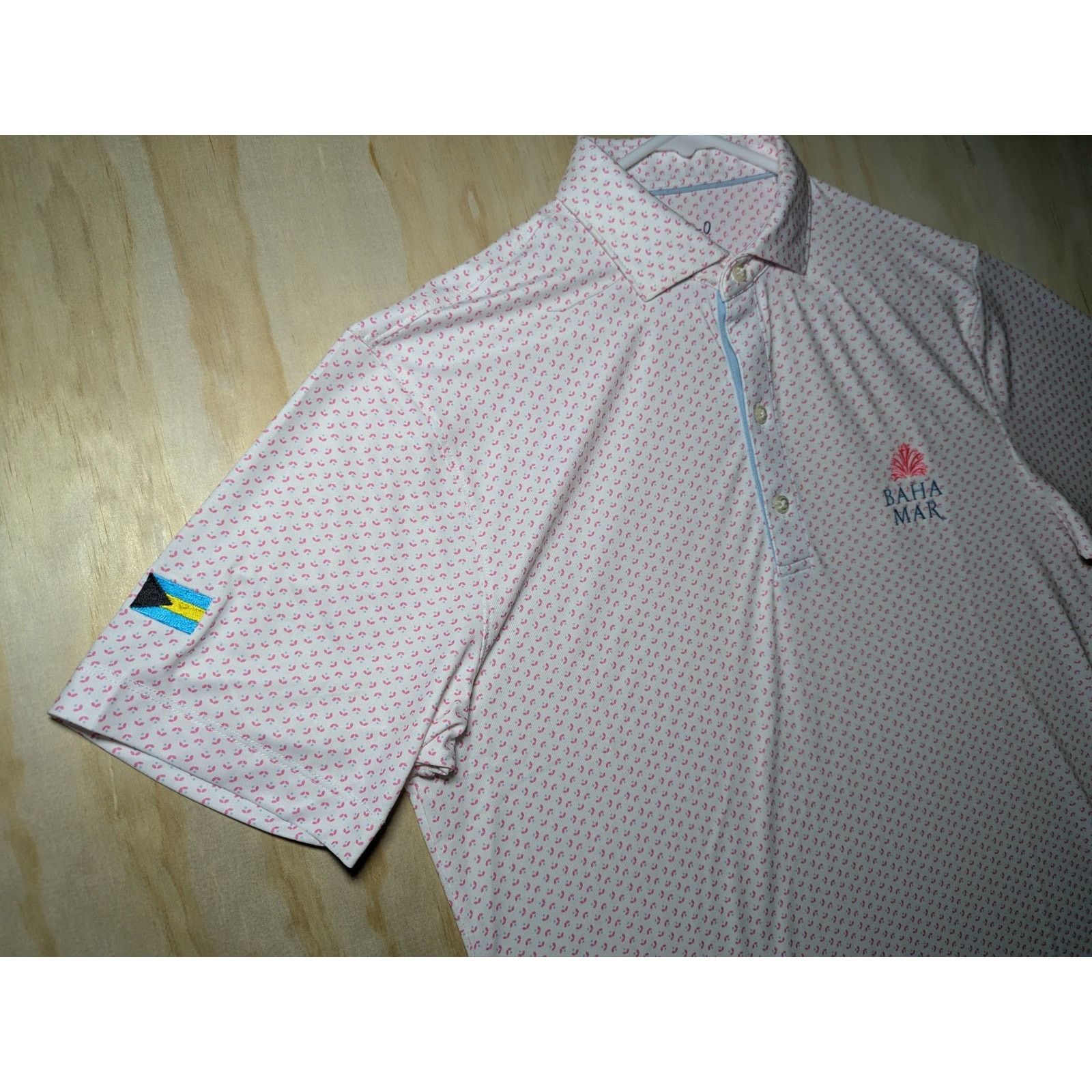 johnnie-O Johnnie-O Men's Small Polo Baha Mar Bahamas Flag Golf Size US S / EU 44-46 / 1 - 5 Thumbnail