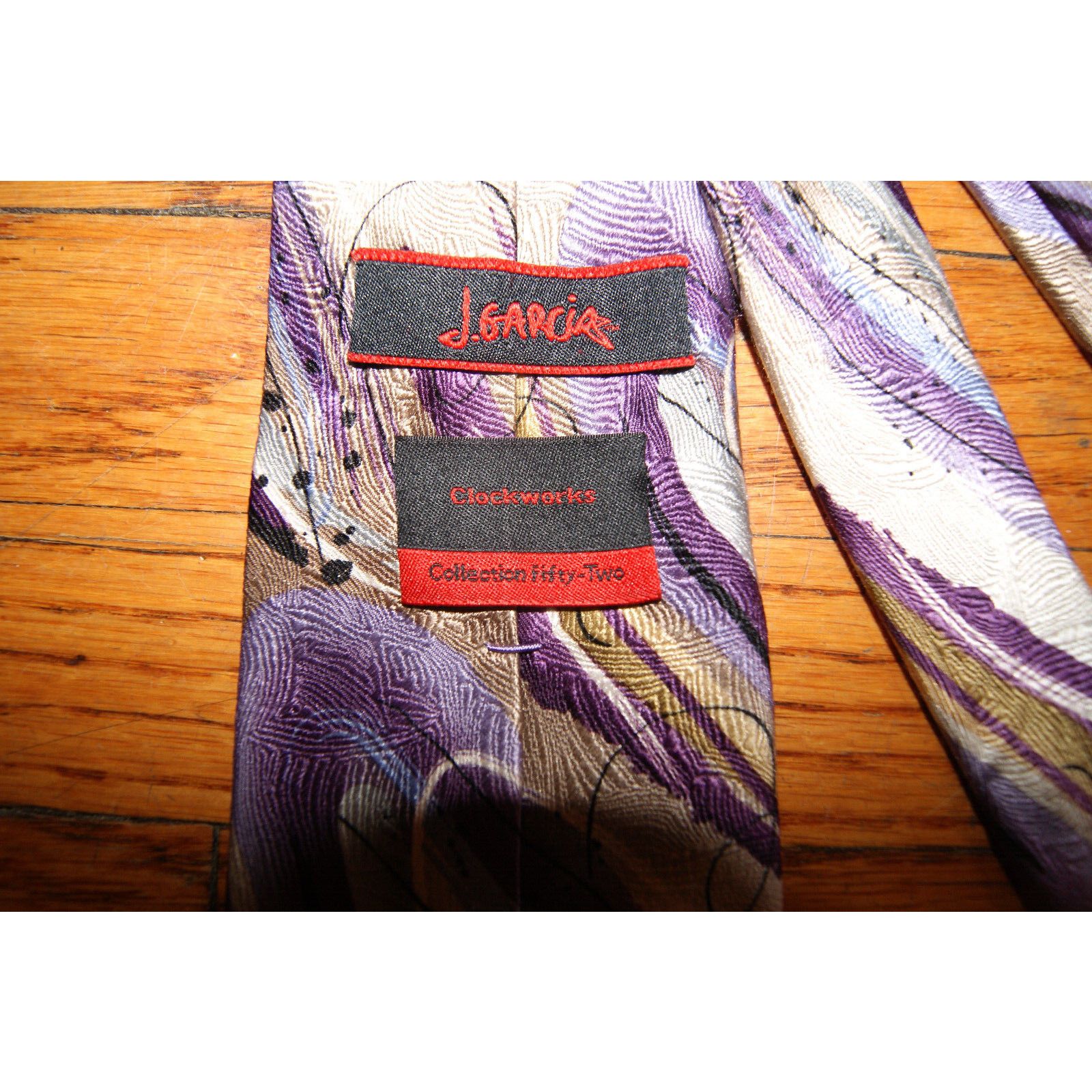 Other Jerry Garcia Mens Neck Tie Clockworks Collection Fifty Size ONE SIZE - 3 Thumbnail