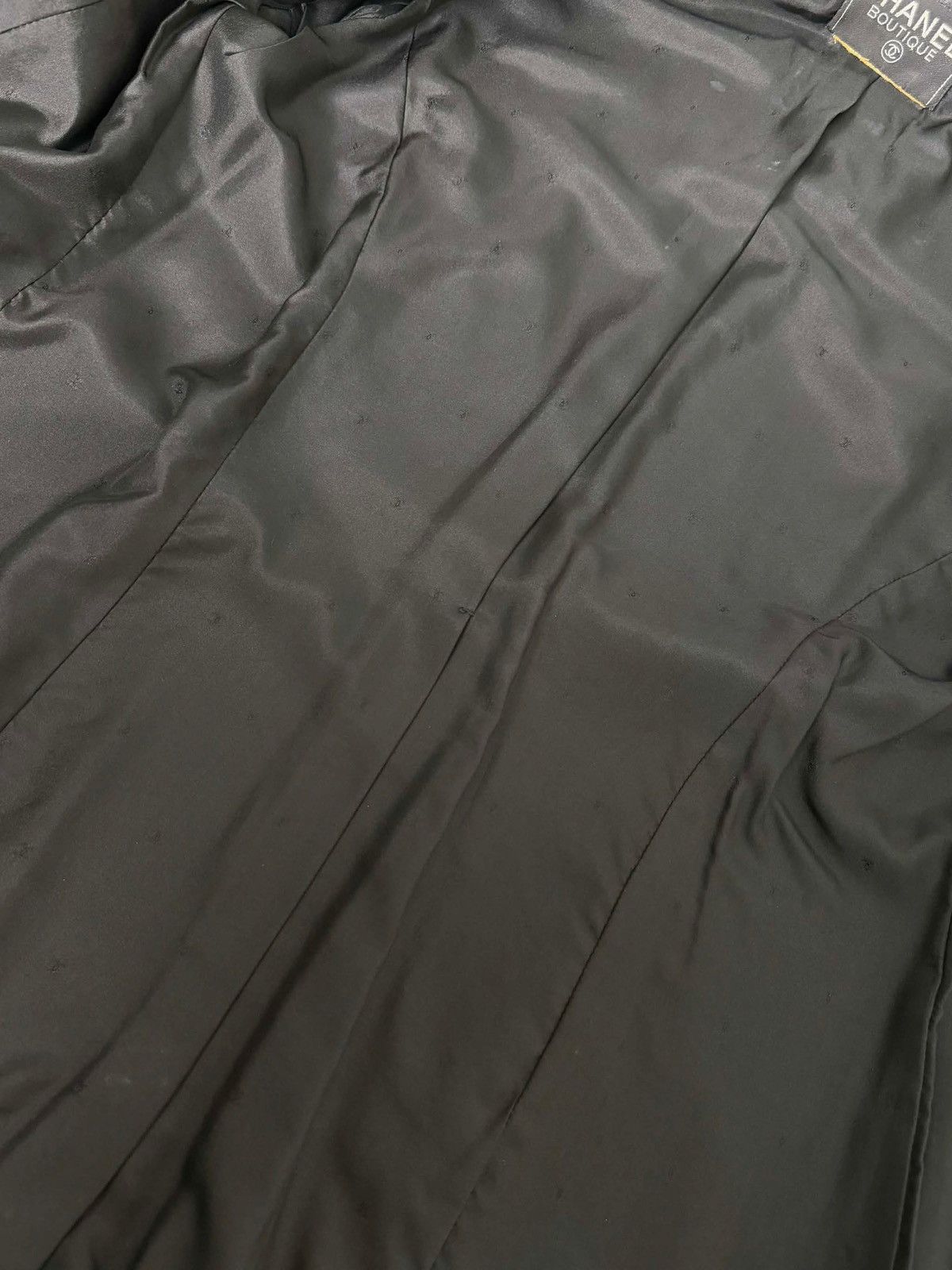 Chanel Chanel Black Lambskin Leather Jacket F/W 1992/93 Collection Size M / US 6-8 / IT 42-44 - 8 Thumbnail