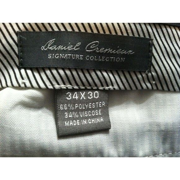 Daniel Cremieux DANIEL CREMIEUX NEW 66%PLYSTR34%VISCOSE DRESS PANTS 34/30 Size 34R - 3 Thumbnail