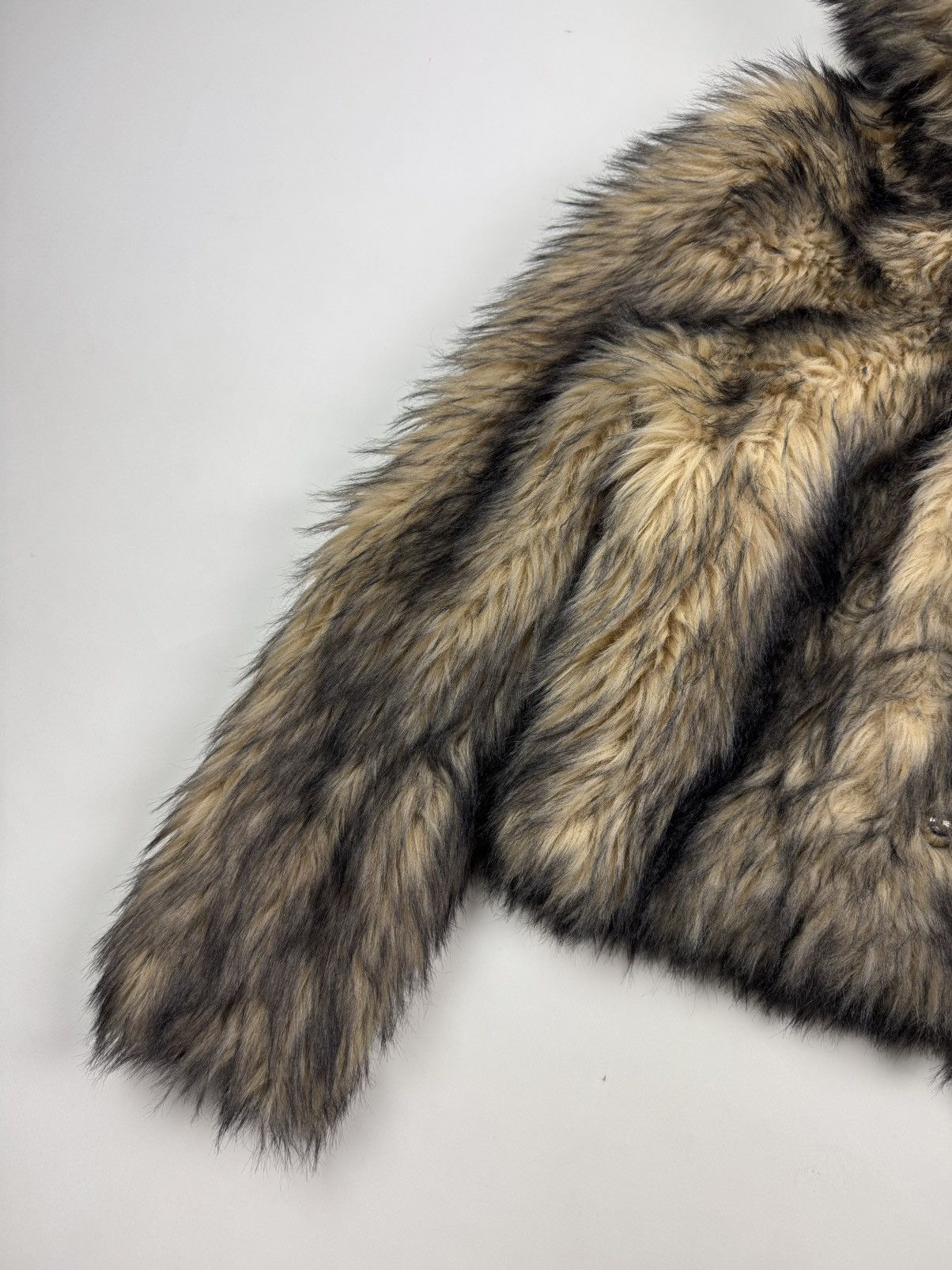 H&M × Paco Rabanne Rabanne x H&M Animal Print Faux Fur Hooded Jacket Size M / US 6-8 / IT 42-44 - 5 Thumbnail