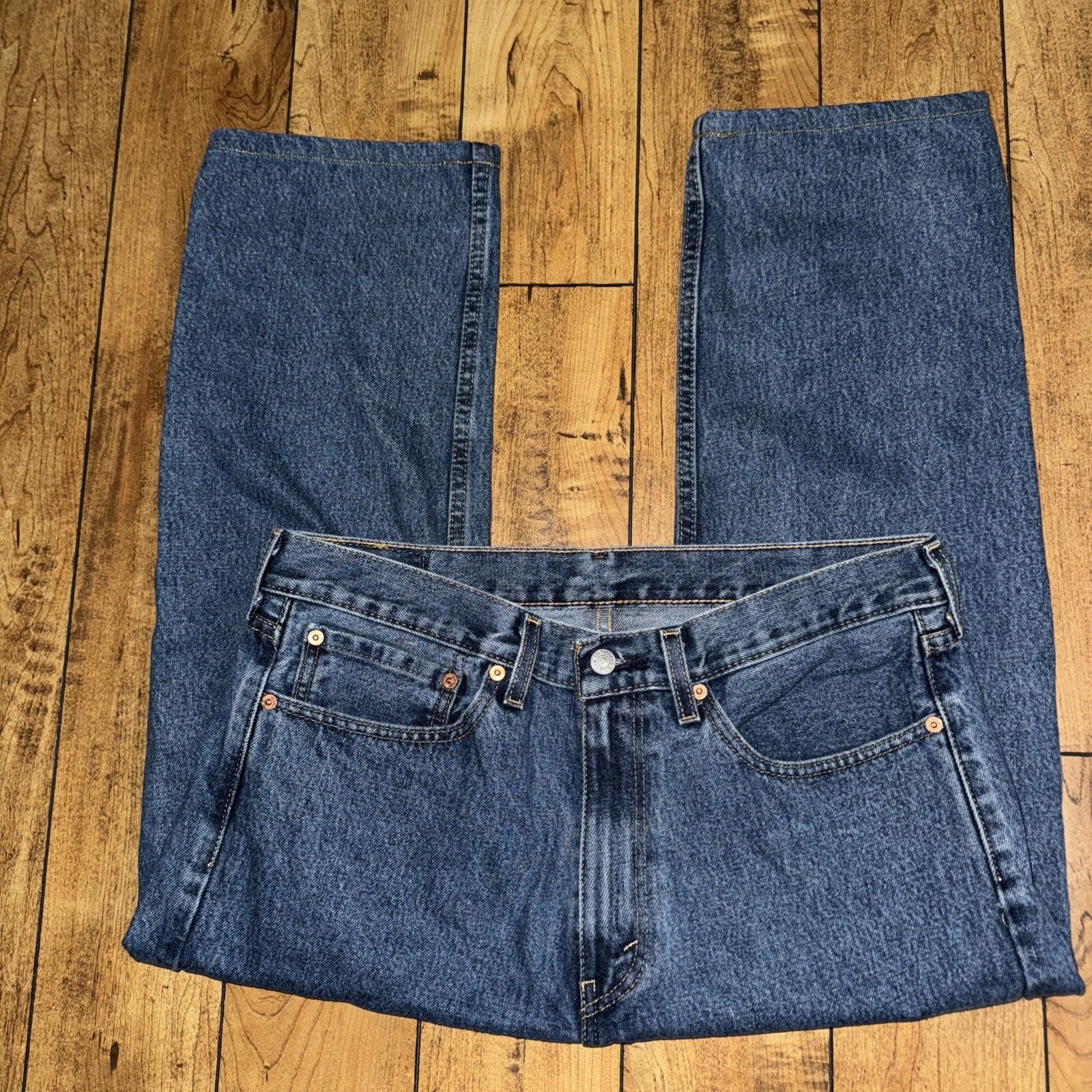 Levi's Levi’s 505 Denim Blue Jeans 34x24 Measured Size US 34 / EU 50 - 4 Thumbnail