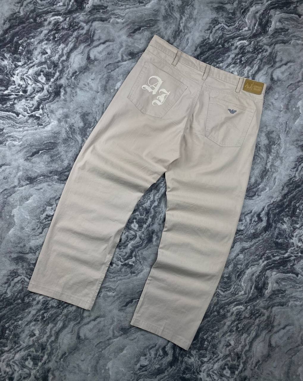 Armani Armani Jeans Comfort Fit Jeans Big Logo Men Size 38 Beige Size US 38 / EU 54 - 1 Thumbnail