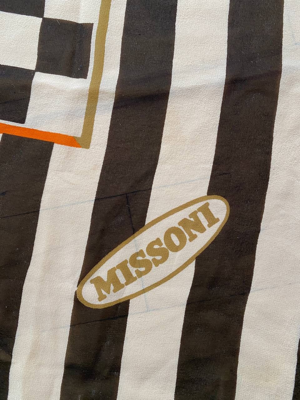 Missoni Vintage Missoni Geometric Print Silk Shawl Scarf Size ONE SIZE - 12 Thumbnail