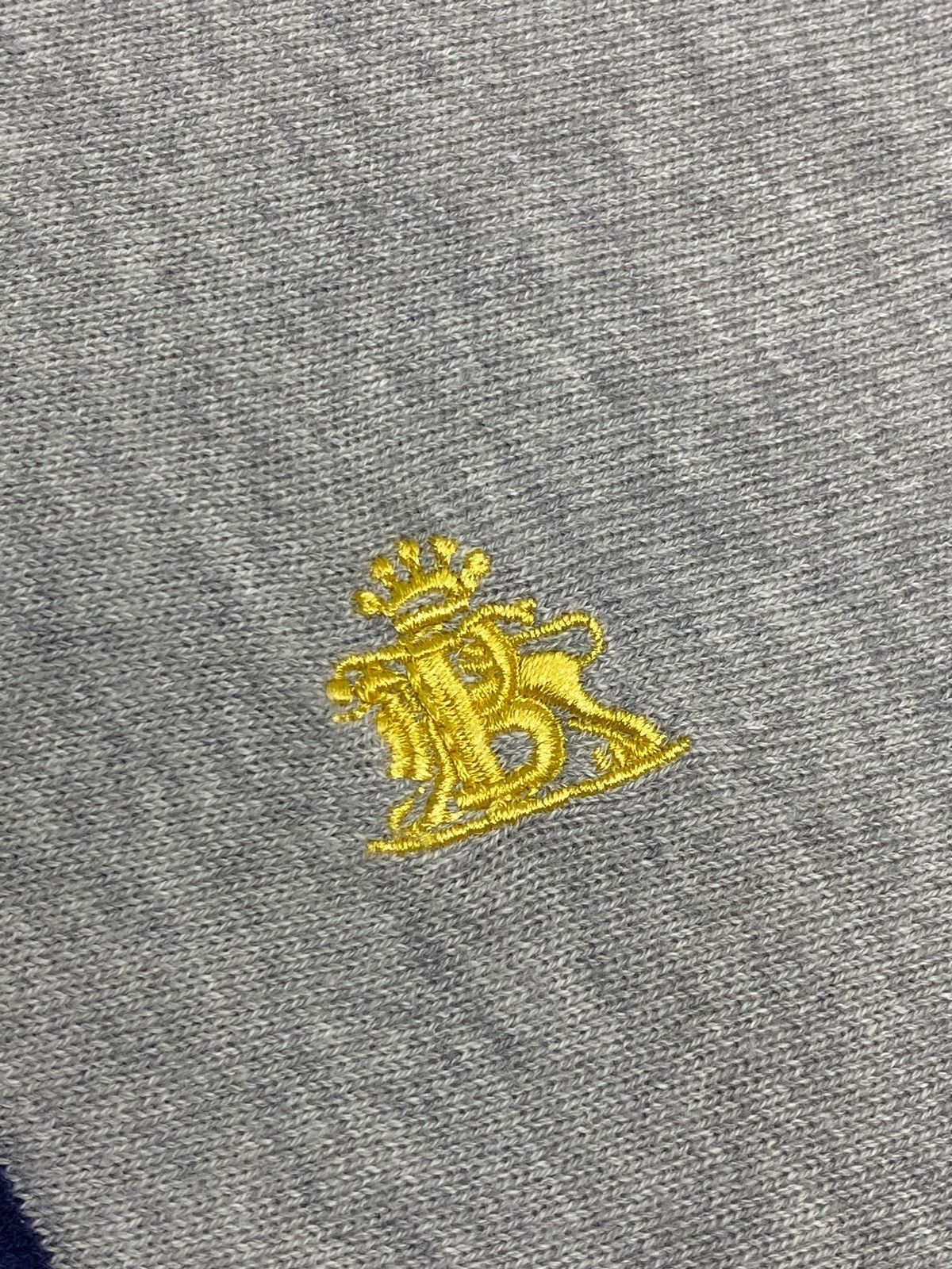 Baracuta Vintage Baracuta Knit Polo T-shirt Grey Blue Sripes Size US M / EU 48-50 / 2 - 9 Thumbnail