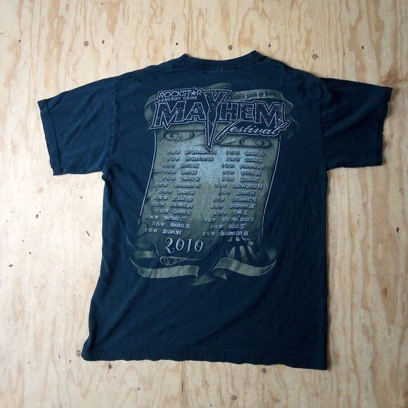 Band Tees × Rockstar Games Rockstar Mayhem Festival 2010 Tour T-Shirt Size US M / EU 48-50 / 2 - 6 Thumbnail