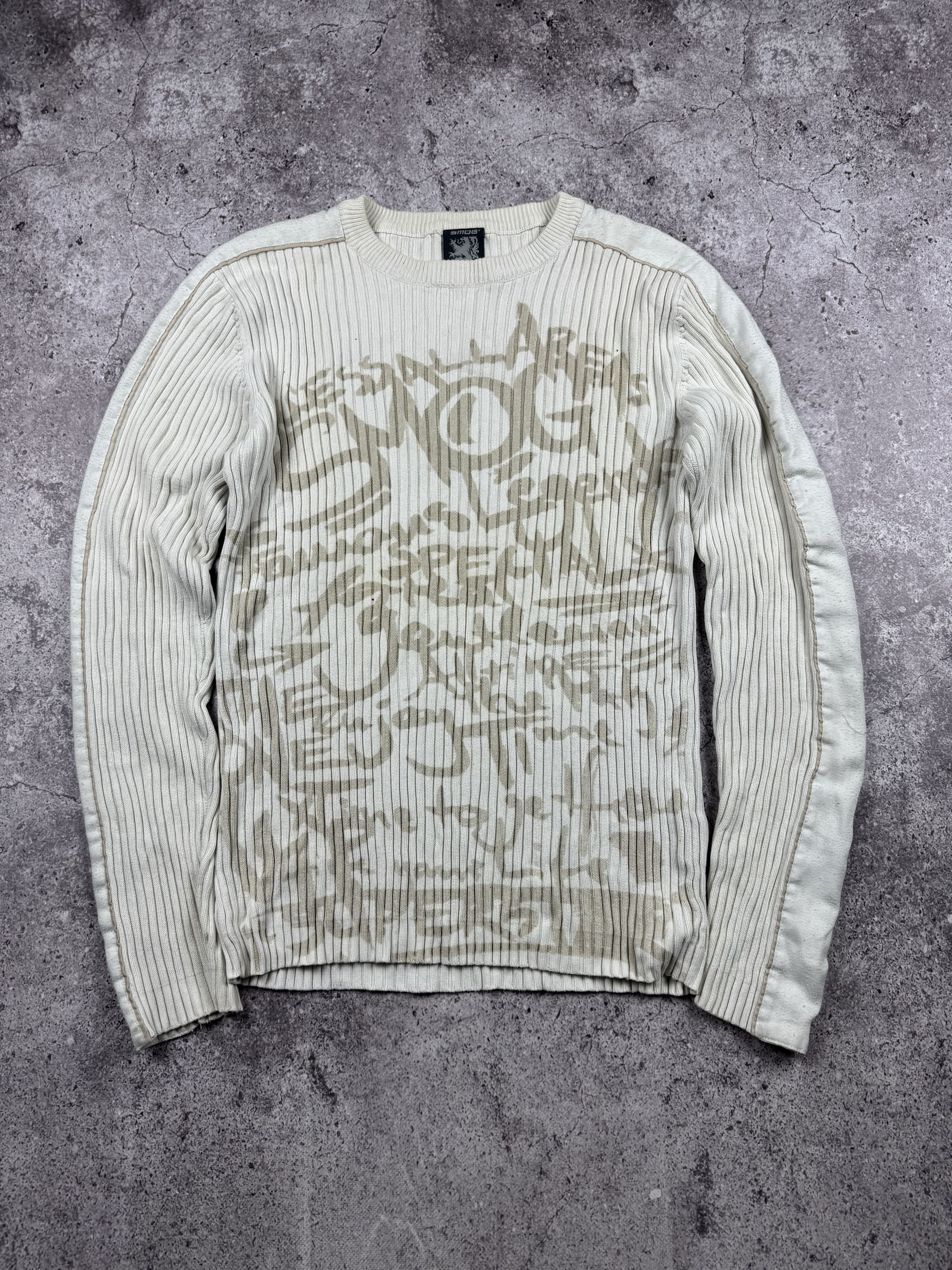 Vintage Vintage Y2K Archival Avant Garde Style Painted Knit Sweater Size US L / EU 52-54 / 3 - 1 Thumbnail