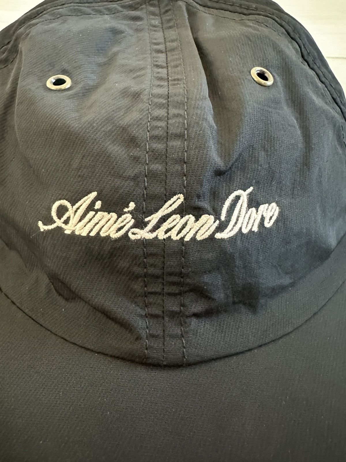 Aime Leon Dore NEW AIME LEON DORE Embroidered Script Sport Hat cap black Size ONE SIZE - 6 Thumbnail