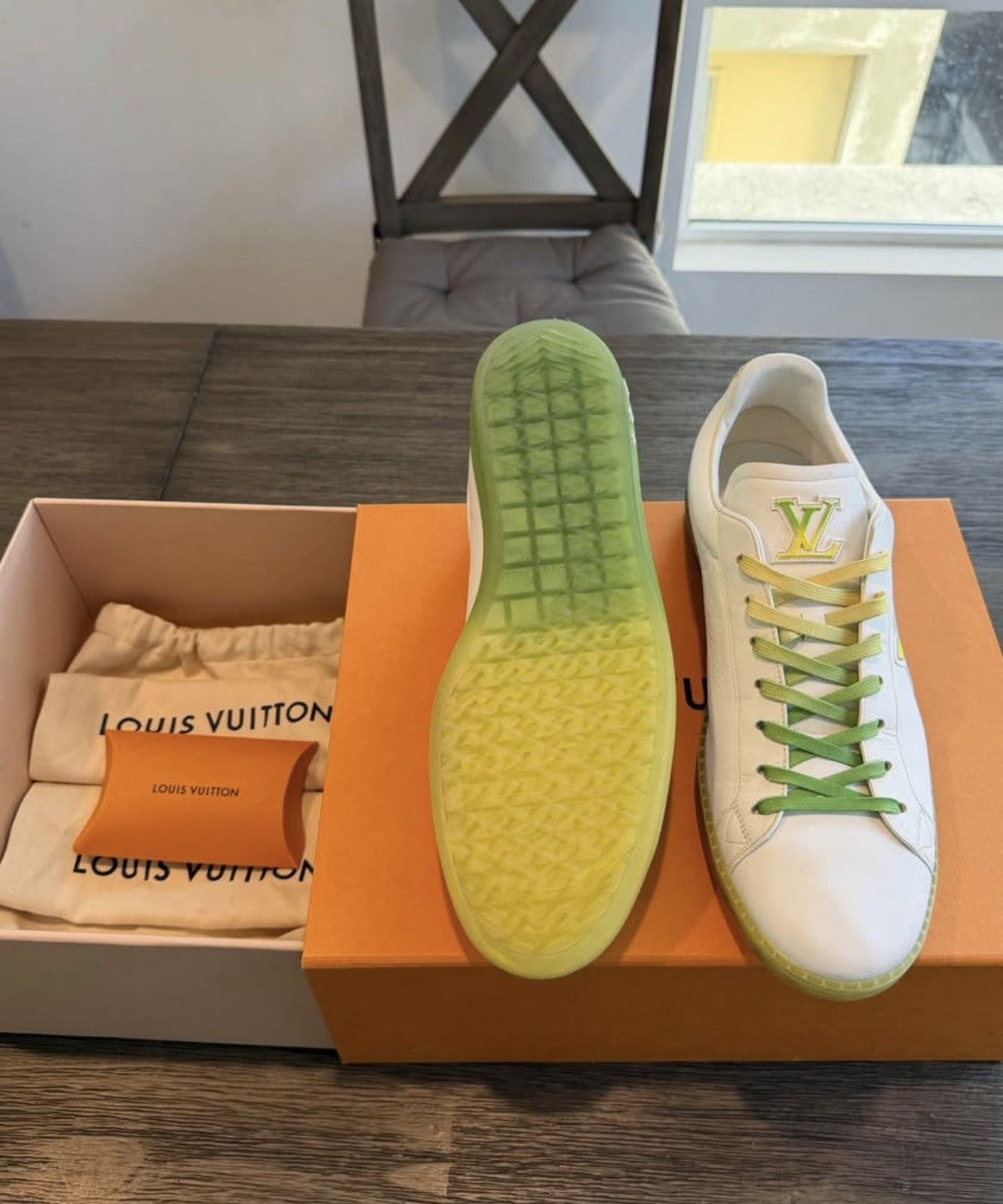 Louis Vuitton Authentic Louis Vuitton Luxembourg Samothrace Sneakers Size US 13 / EU 46 - 4 Thumbnail