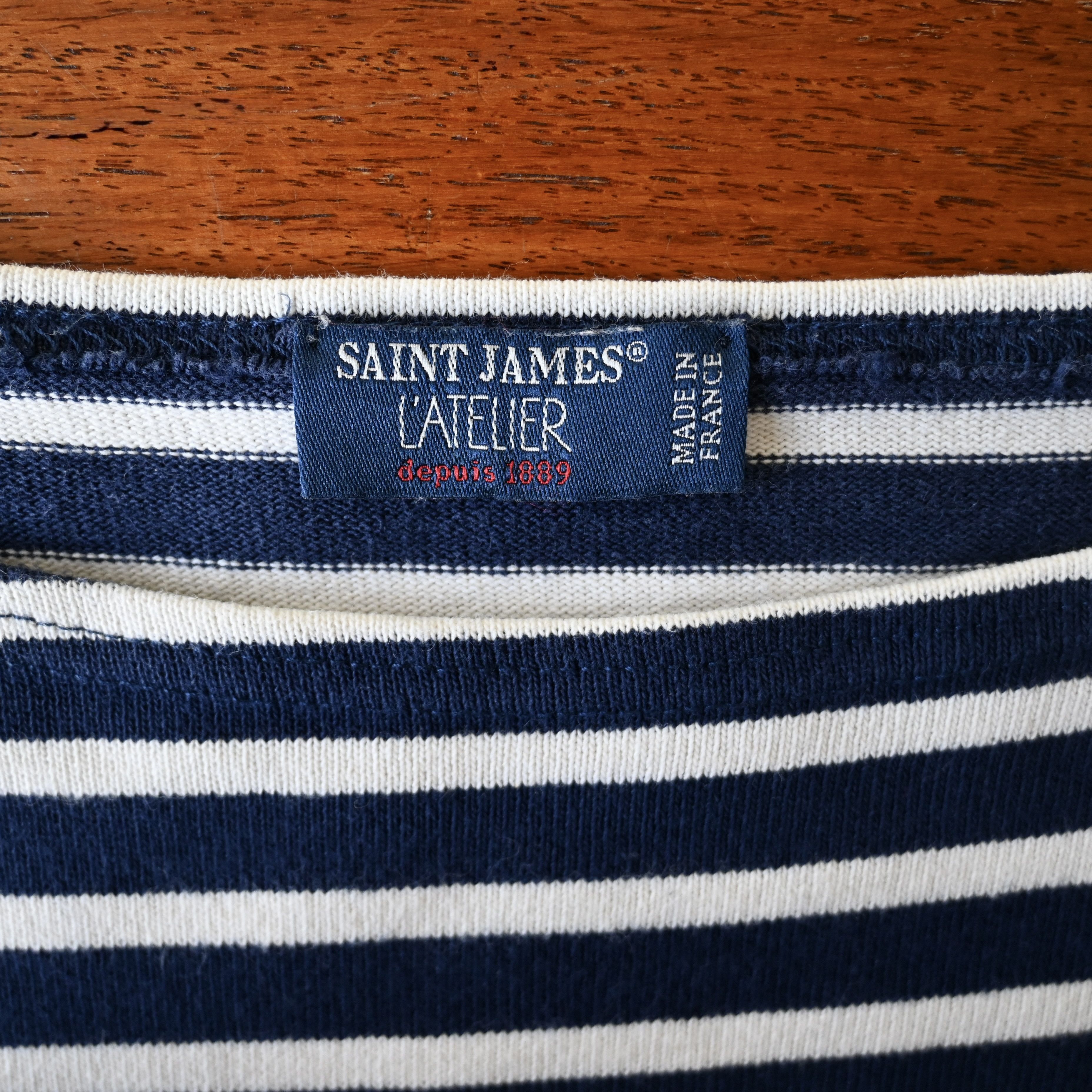Saint James SAINT JAMES "GUILDO" heavyweight cotton breton shirt, 4/M Size US M / EU 48-50 / 2 - 8 Thumbnail