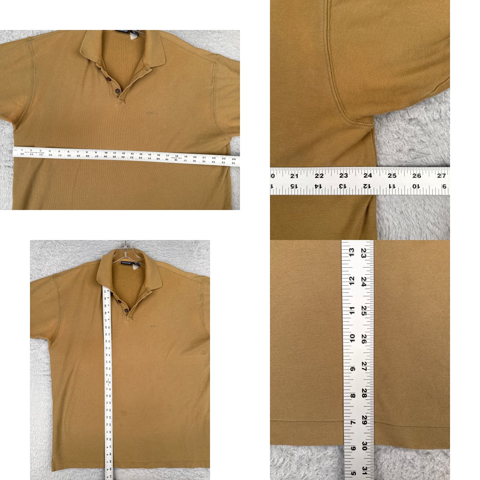Patagonia Patagonia Polo Shirt Adult XL Beige 100% Cotton Short Sleeve Slim Fit Logo Embroidered Men Shirt Polo Shirt Vintage: No Size US XL / EU 56 / 4 - 8 Thumbnail