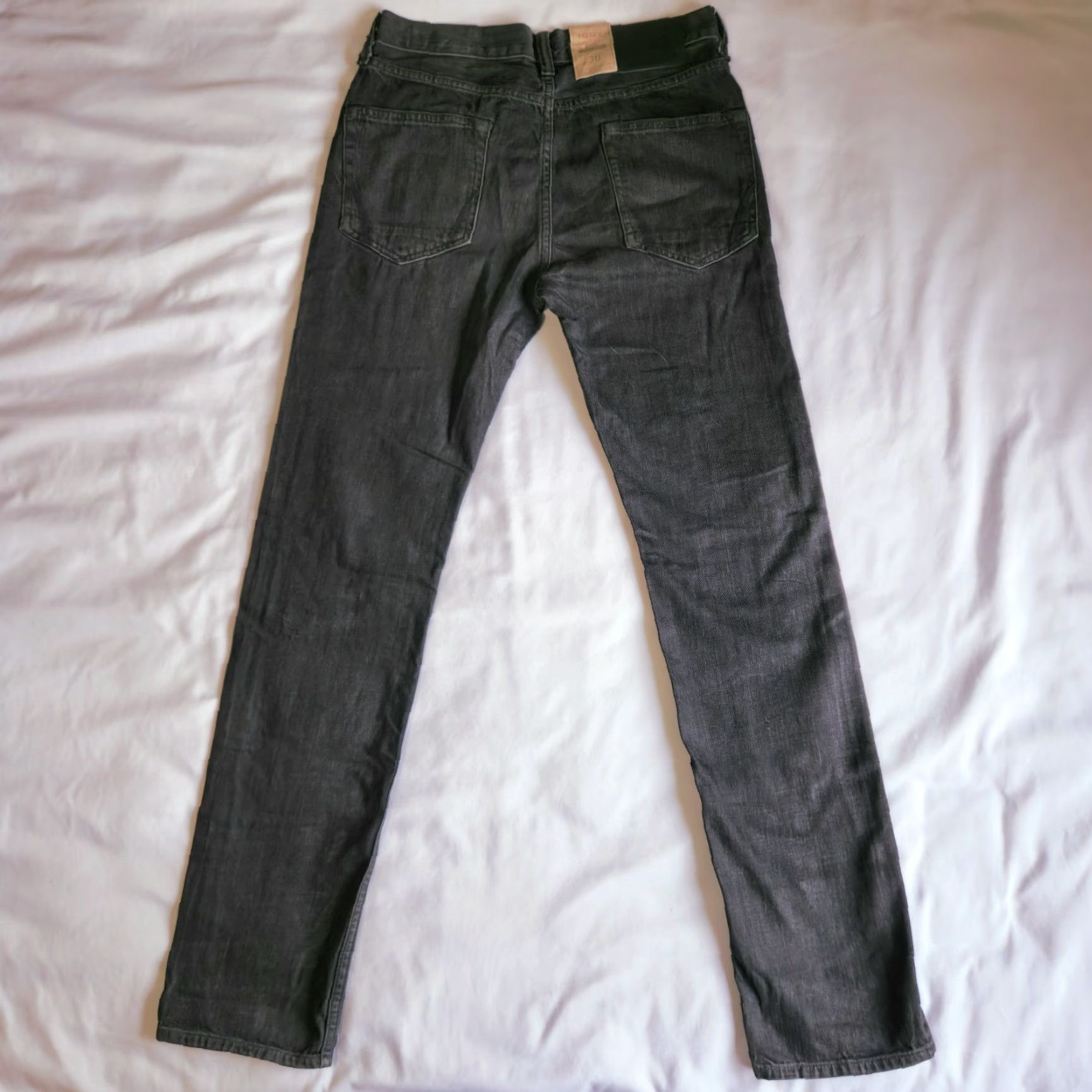 Allsaints AllSaints Iggy Slim Fit Jeans 30 Button Fly Denim Gray Dark Wash Men Regular Size US 30 / EU 46 - 3 Thumbnail