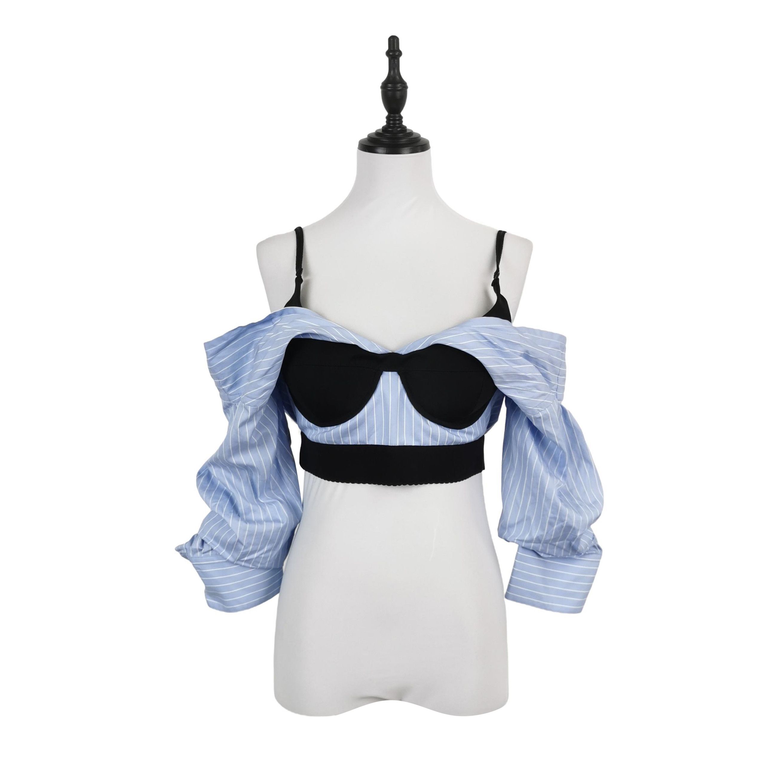 Alexander Wang Alexander Wang Striped Bustier Crop Top Size 2 Size XS / US 0-2 / IT 36-38 - 1 Thumbnail