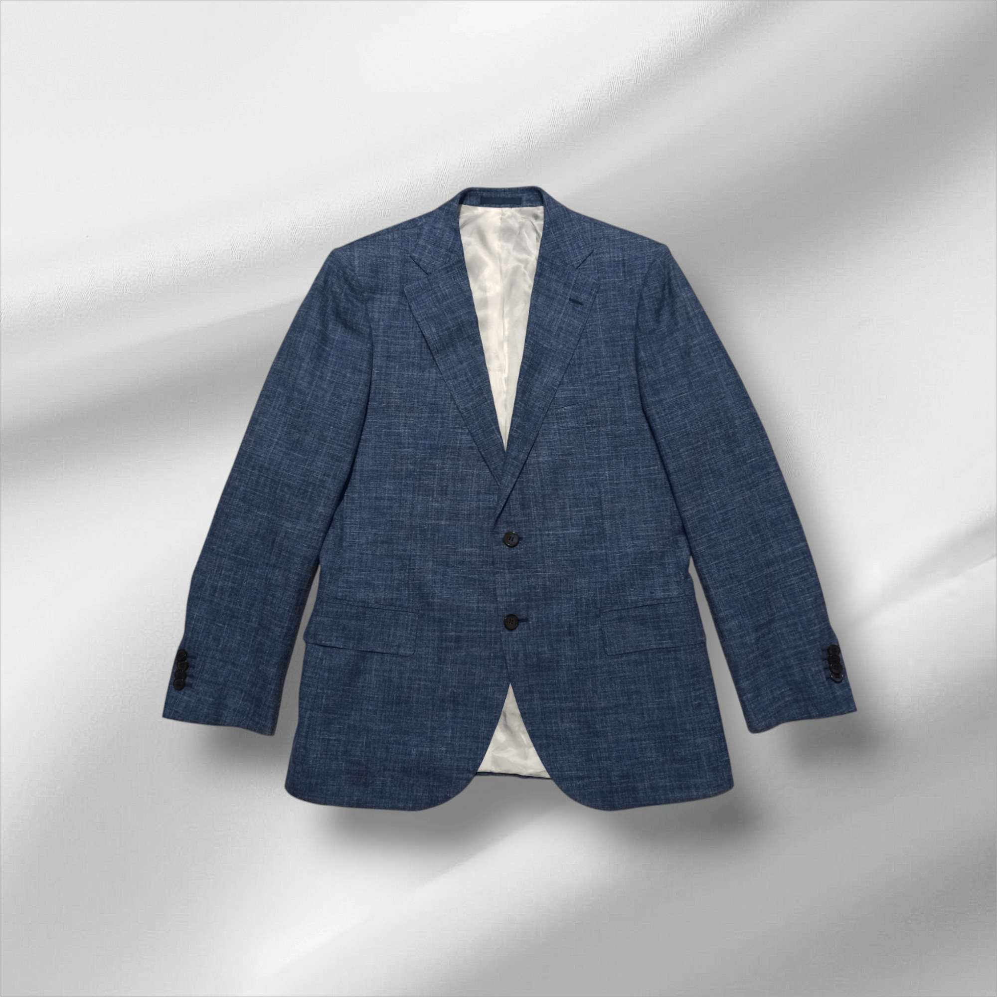 Suitsupply Suitsupply Lazio Blue E.Thomas Silk Linen Wool Blazer 52/42 Size 52R - 1 Thumbnail
