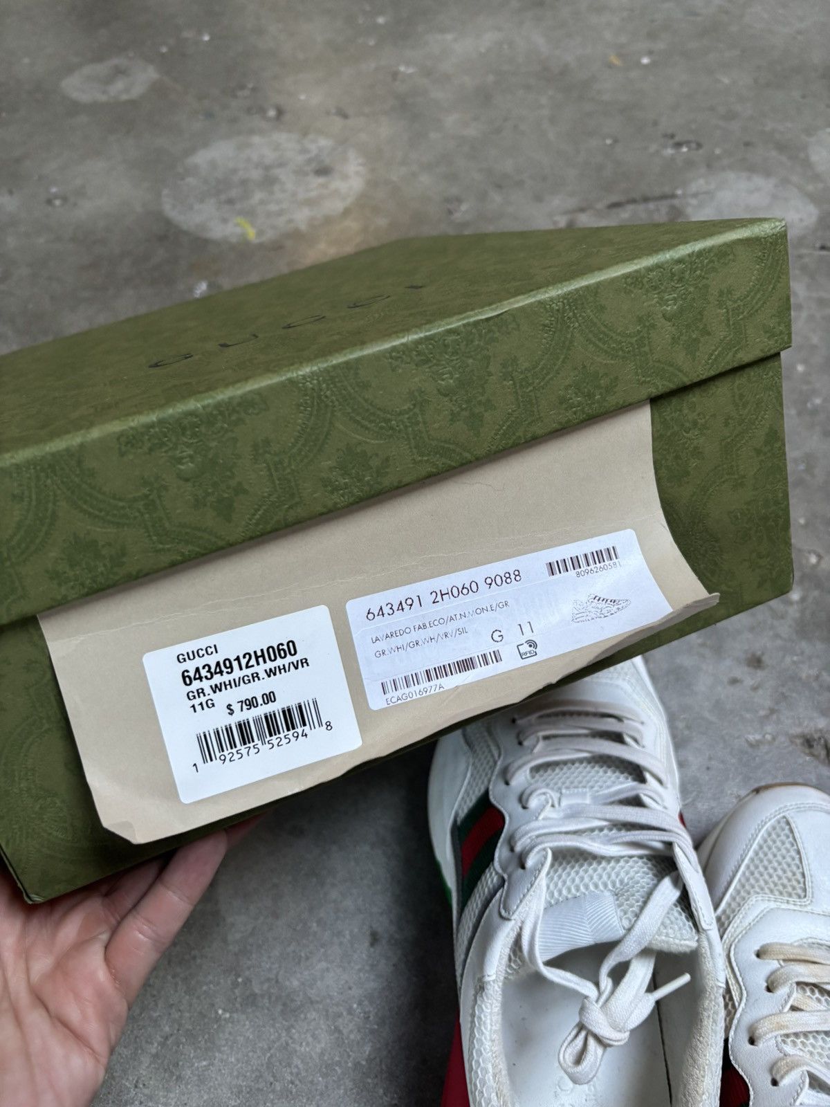 Gucci Gucci Rhyton 'White Red Green Reflective' Size US 11 / EU 44 - 10 Thumbnail