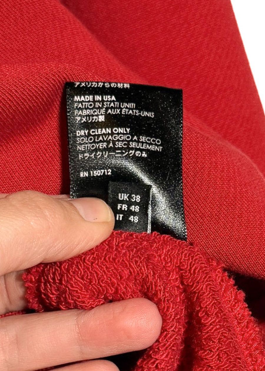 Amiri Amiri 2018 Red Shotgun Crocodile Embroidered Logo Sweatshirt Size US M / EU 48-50 / 2 - 9 Thumbnail