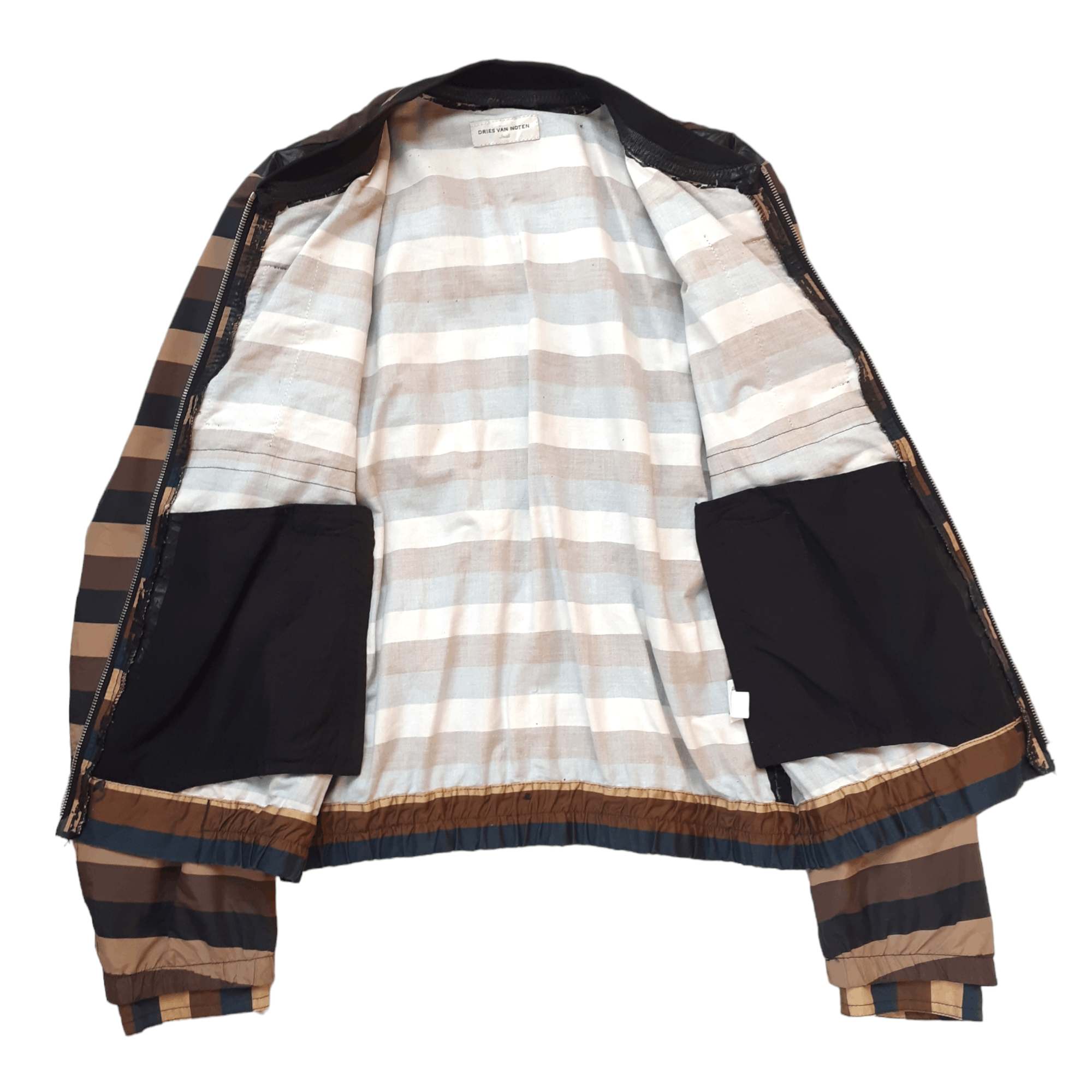 Dries Van Noten Dries Van Noten Striped 2 layer Jacket Size S / US 4 / IT 40 - 10 Thumbnail