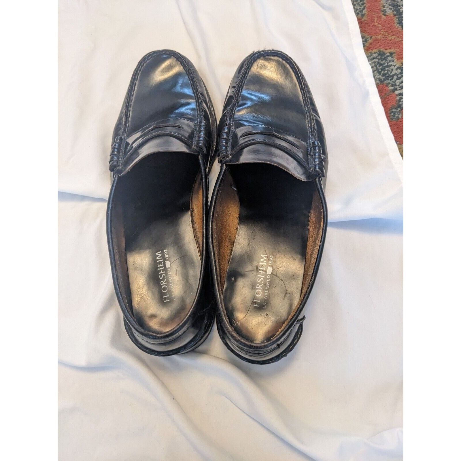 Florsheim Florsheim FLS Penny Loafer Slip On Black Leather Men's Shoe Size US 8 / EU 41 - 4 Thumbnail