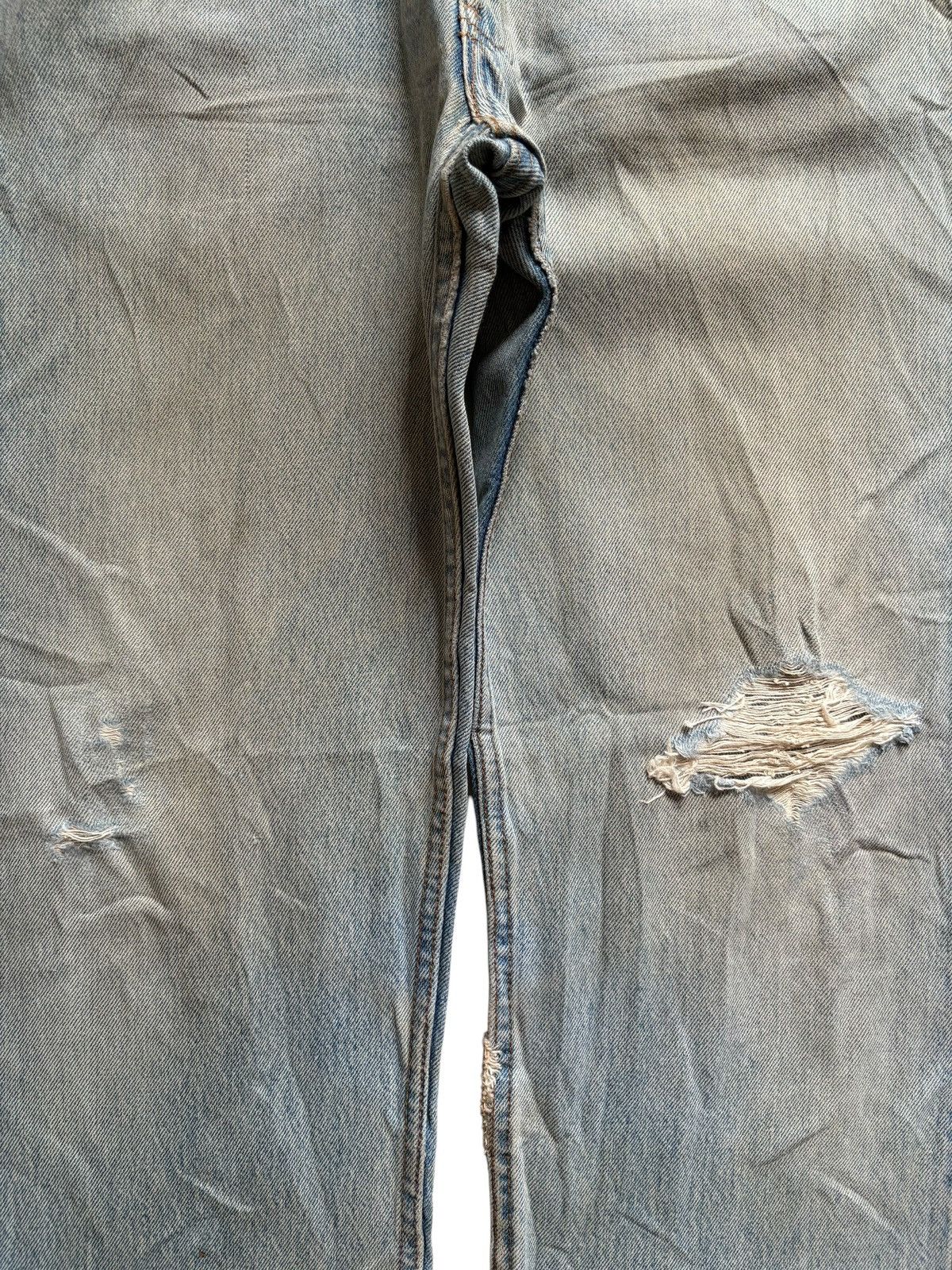 Levi's SALES🔥Vintage 90s Levis 501 Distressed Ripped Loose Jeans Size US 32 / EU 48 - 5 Thumbnail